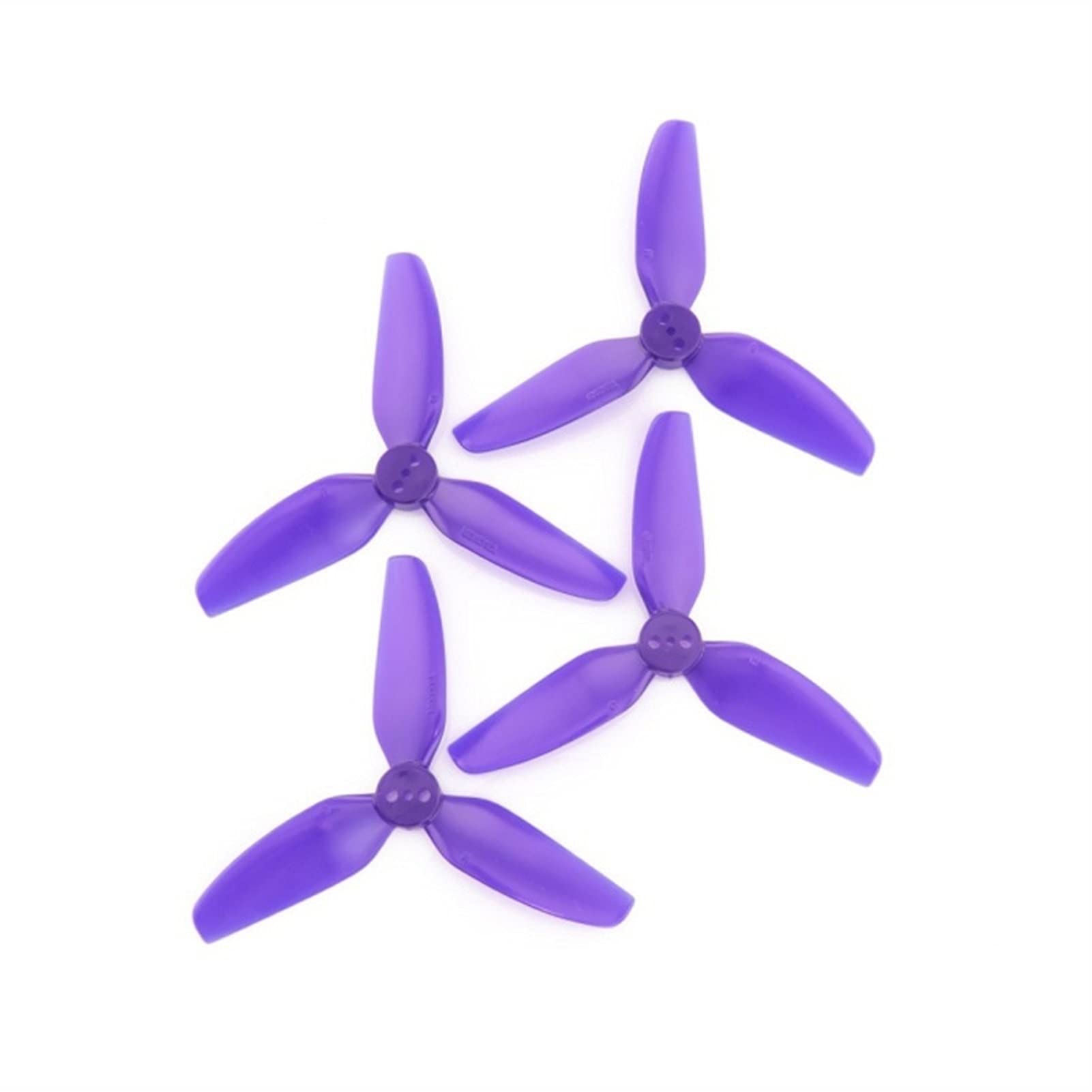 Pizgear T2,5X2,5X3 3-Blatt-PC-Propeller, for RC FPV Racing Freestyle 2,5-Zoll-Cinewhoop-Drohnen leichte Drohnenpropeller(4Pairs Purple) von Pizgear