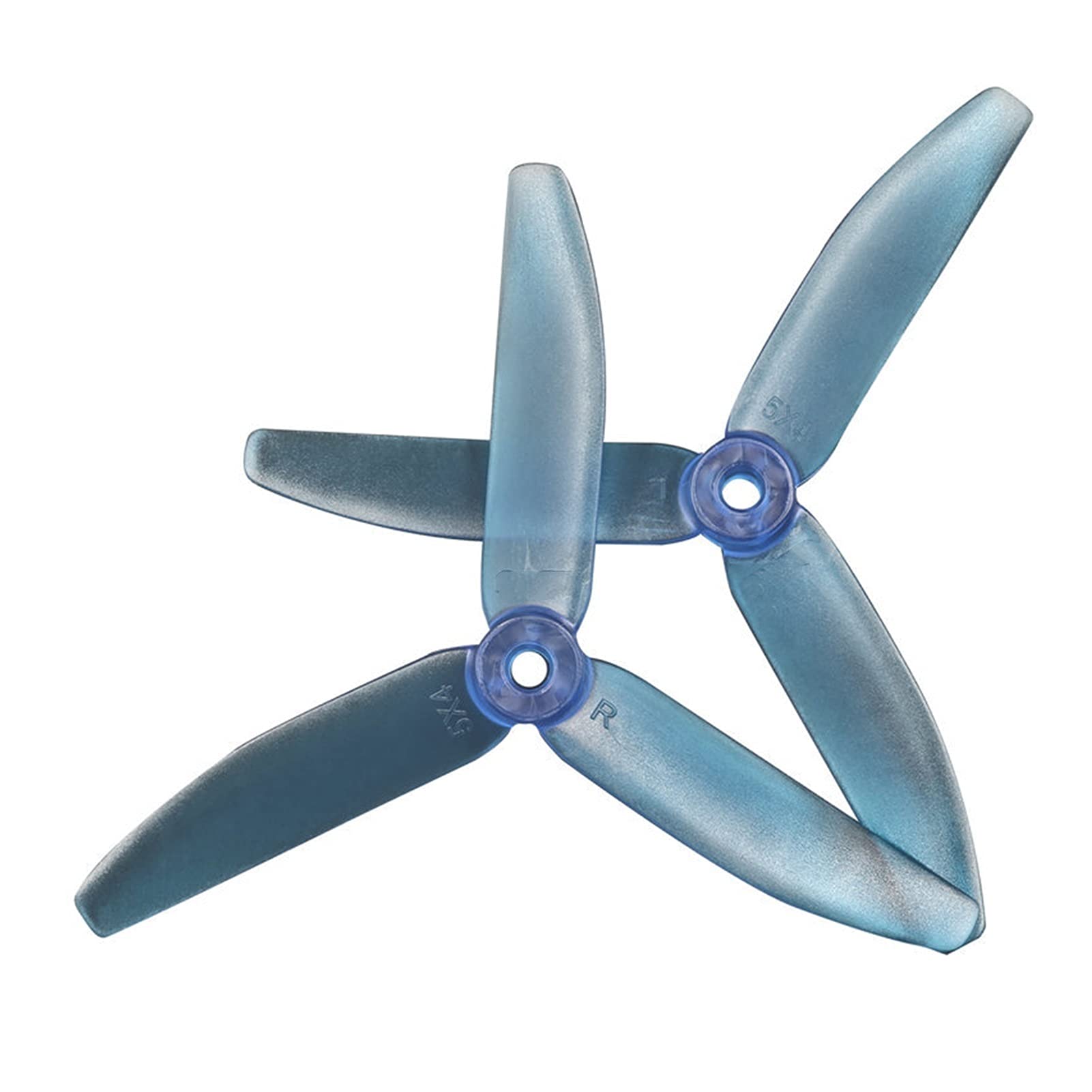 Pizgear V2 5X4X3 3-Blatt-PC-Propeller, for RC FPV Racing Freestyle 5 Zoll 4S 6S Drohne leichte Drohnenpropeller(30Pairs Blue) von Pizgear