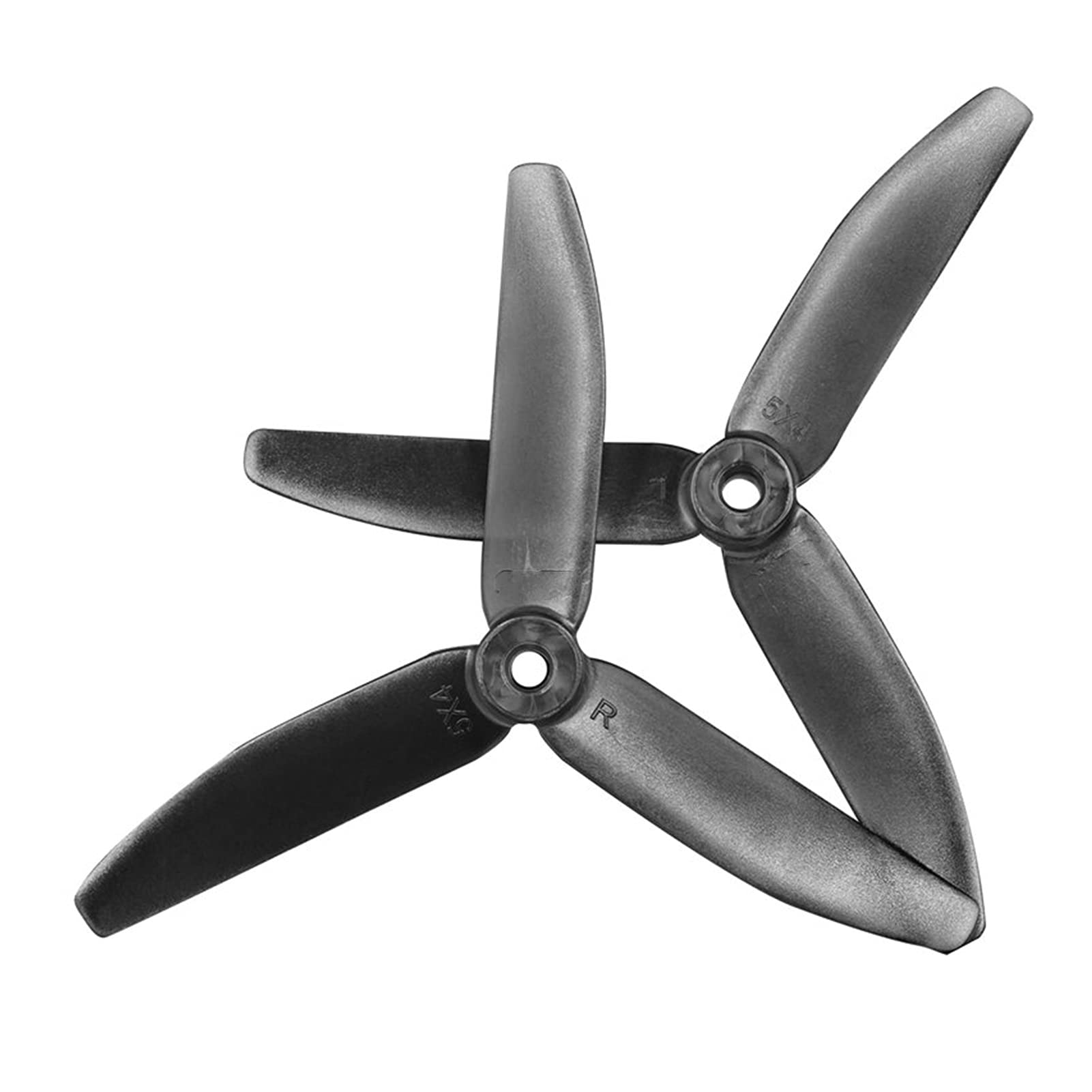 Pizgear V2 5X4X3 3-Blatt-PC-Propeller, for RC FPV Racing Freestyle 5 Zoll 4S 6S Drohne leichte Drohnenpropeller(50Pairs Black) von Pizgear