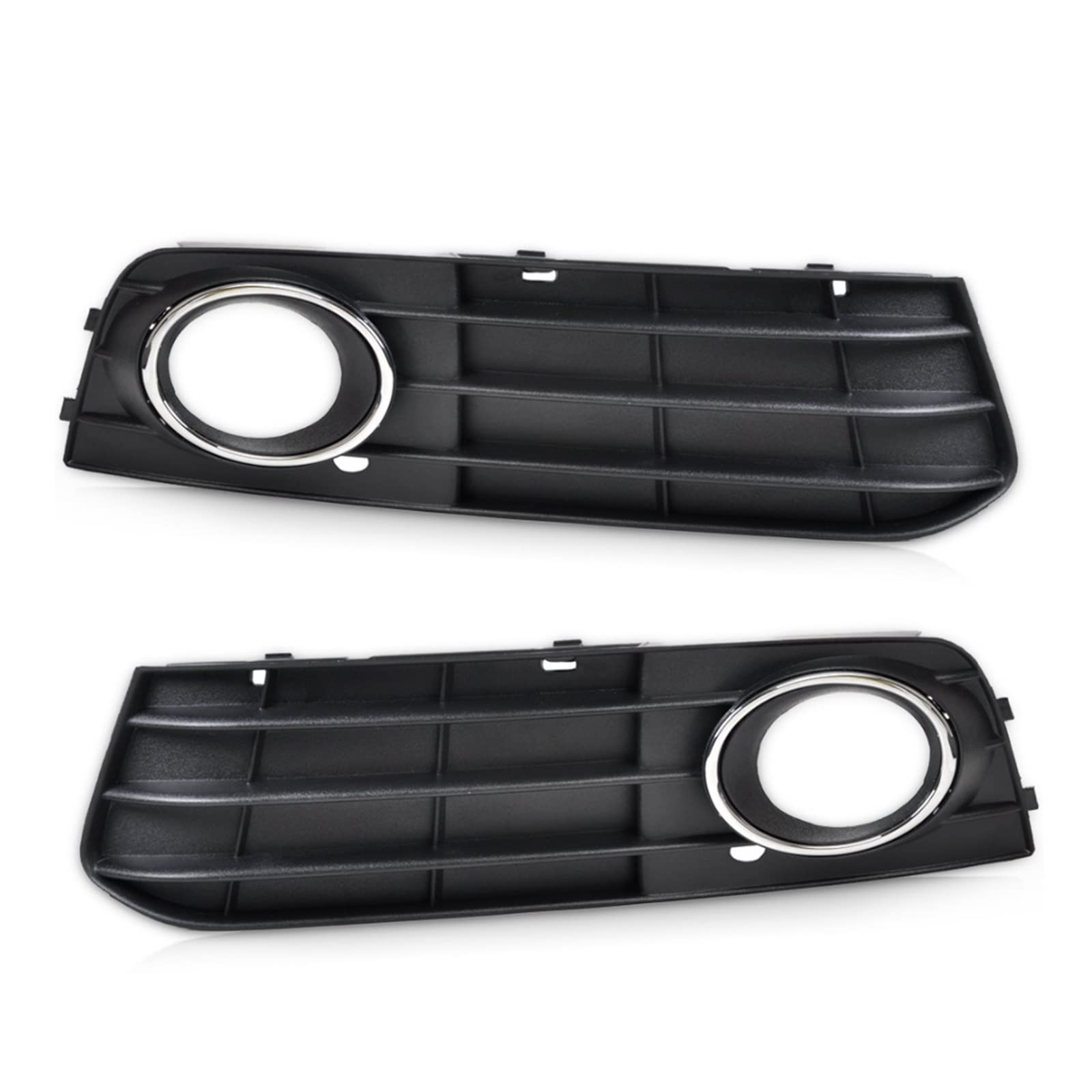 Pizgear Vorne Links Rechts Stoßstange Nebel Lampe Abdeckung Grille, for Audi, for A4 B8 2008 2009 2010 2011 2012, 8K0807681A 01C 8K0807682A 01C Abdeckung für Nebelscheinwerfergrill für Autostoßstange von Pizgear