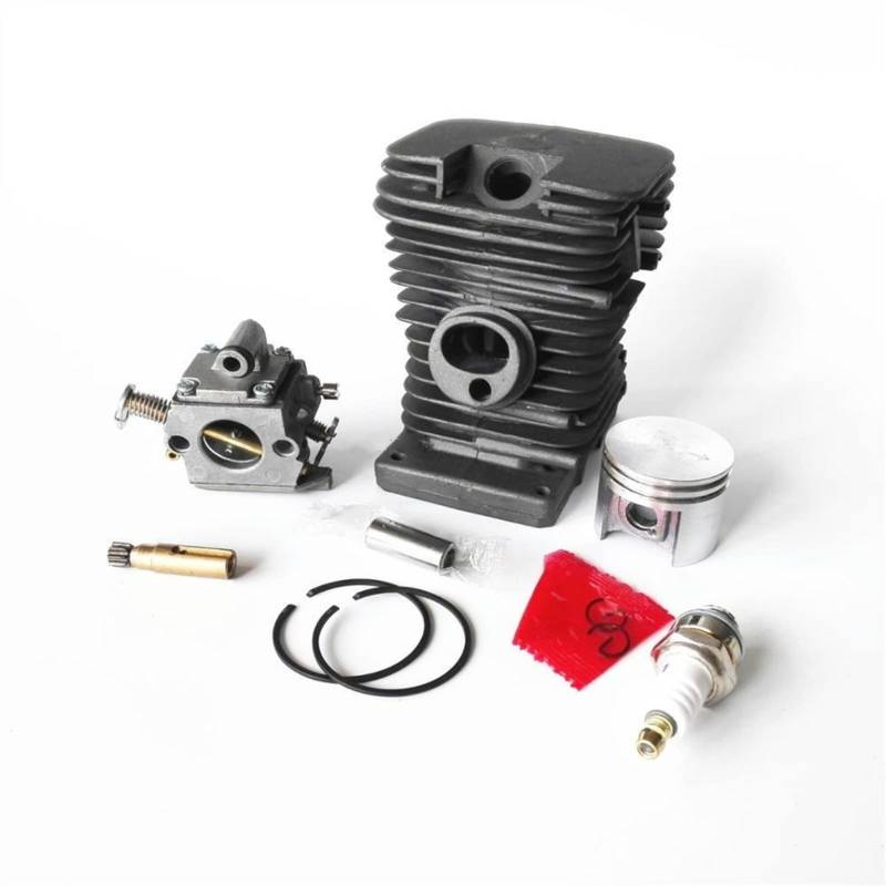 Pizgear Zylinderkolben Vergaser Ölpumpe Zündkerze, for STIHL MS180 018 MS 180 for Zama Carb Kettensäge Ersatzteil Kettensägenzylinderbaugruppe von Pizgear