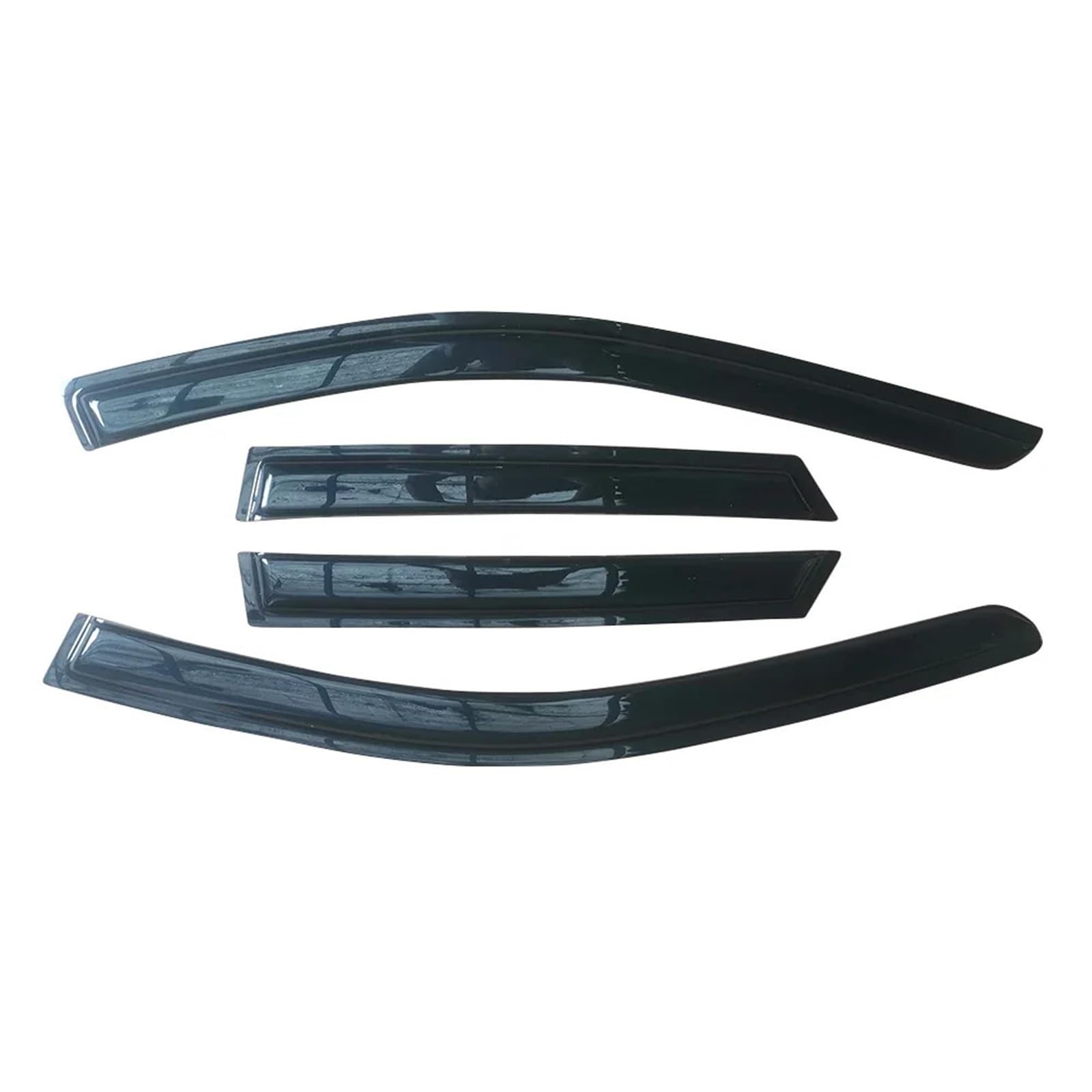 Pizgear for Audi, A3 8P 8V 2004-2019 Auto-Seitenfenster-Windabweiser, Visiere, schwarzer Regenschutz, Fensterlüftungsblenden, dunkler Rauch, Ventvisor Windabweiser-Set(A3 8V Hatch Sport) von Pizgear