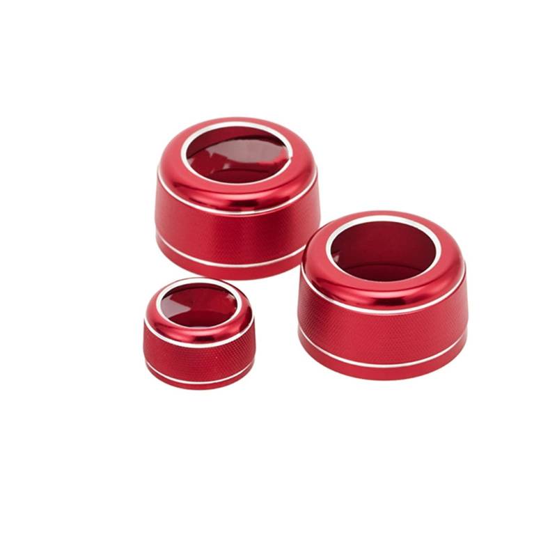 Pizgear for BMW, 5 6 7 X5 Abdeckring für den Lüftungsknopf(Red,for X6 F16 2015-19) von Pizgear