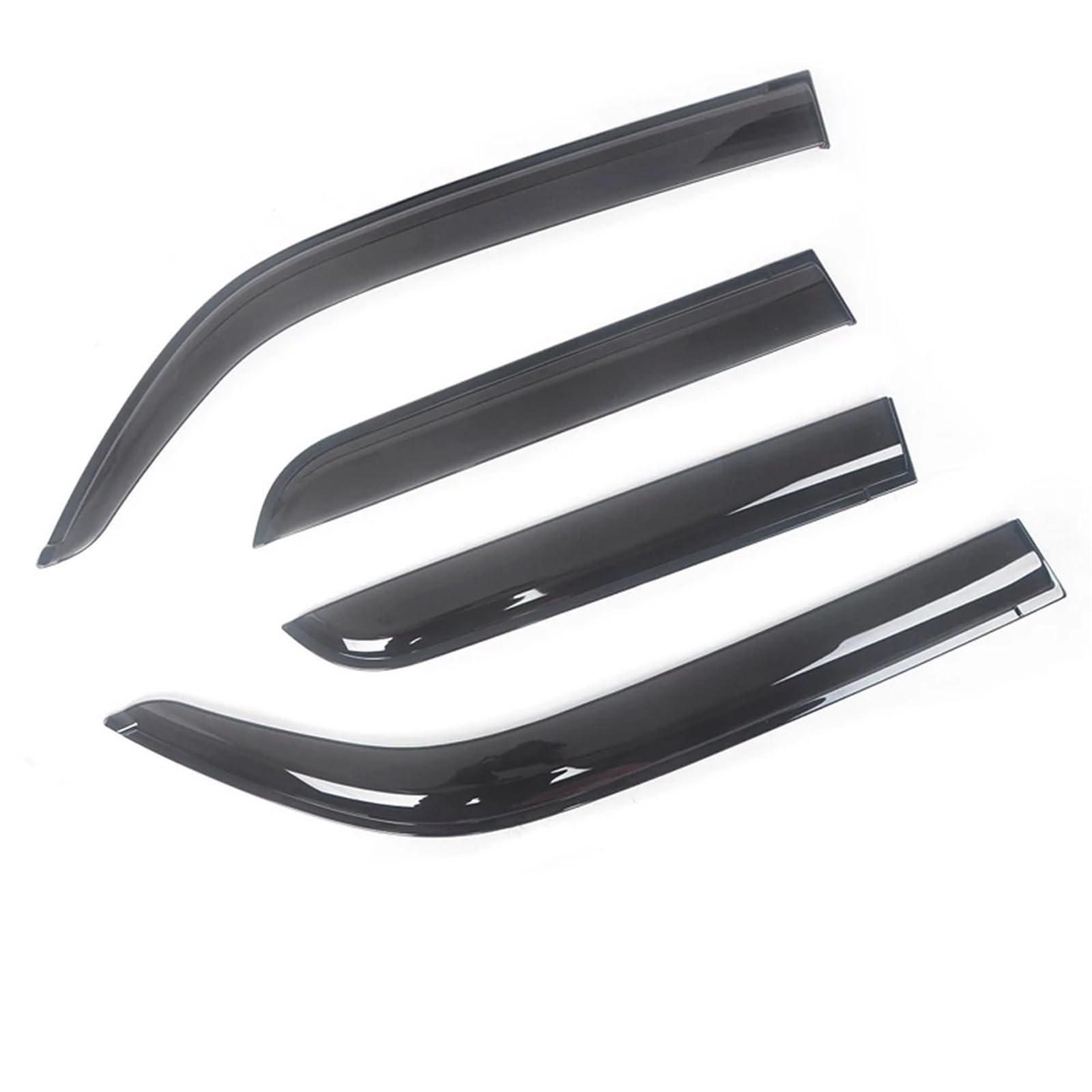 Pizgear for Dodge, for Nitro, 2007-2011 Auto-Seitenfenster-Windabweiser, Visiere, schwarzer Regenschutz, Türvisier, Lüftungsschirme, dunkler Rauch, Lüftungsschirm Windabweiser-Set von Pizgear