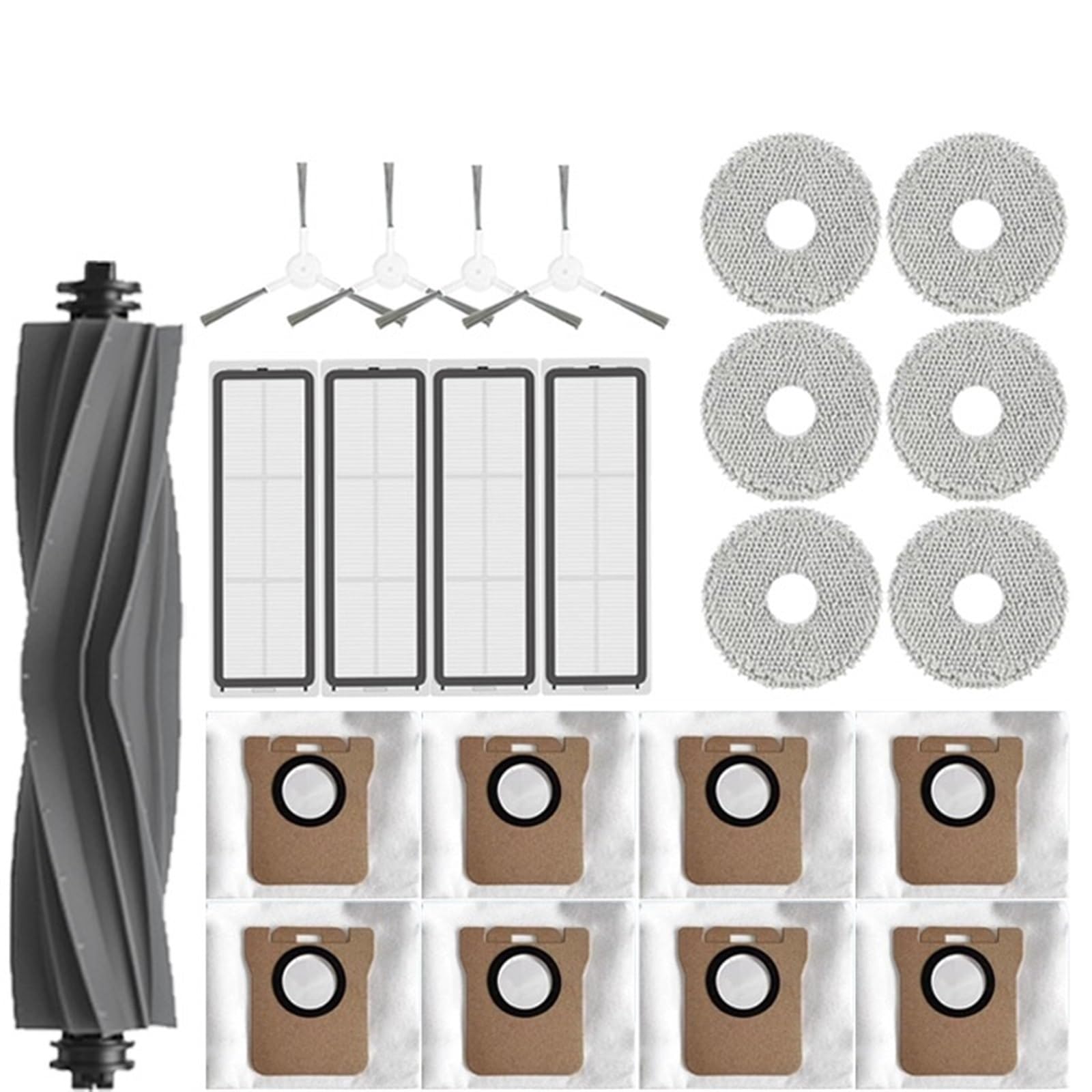 Pizgear for Dreame, L10s Ultra/Dreame L10s Pro Roboter Staubsauger Roboter Teile Staub Tasche Wichtigsten Seite Pinsel Hepa-Filter mopp Pad Zubehör Bodenreinigungsroboter Set(23PCS) von Pizgear