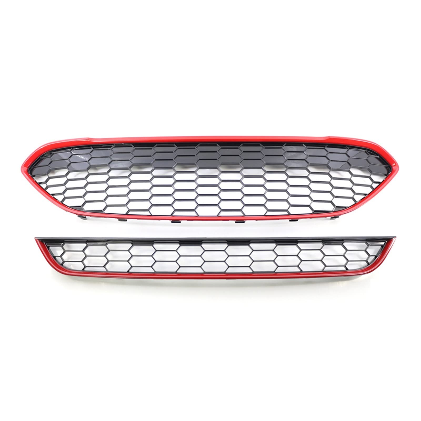 Pizgear for Ford, for Fiesta Zetec S 2013 2014 2015 2016 2017, Vorne Auto Stoßstange Waben Grille Set 1778260 1801358 Abdeckung für Nebelscheinwerfergrill für Autostoßstange von Pizgear