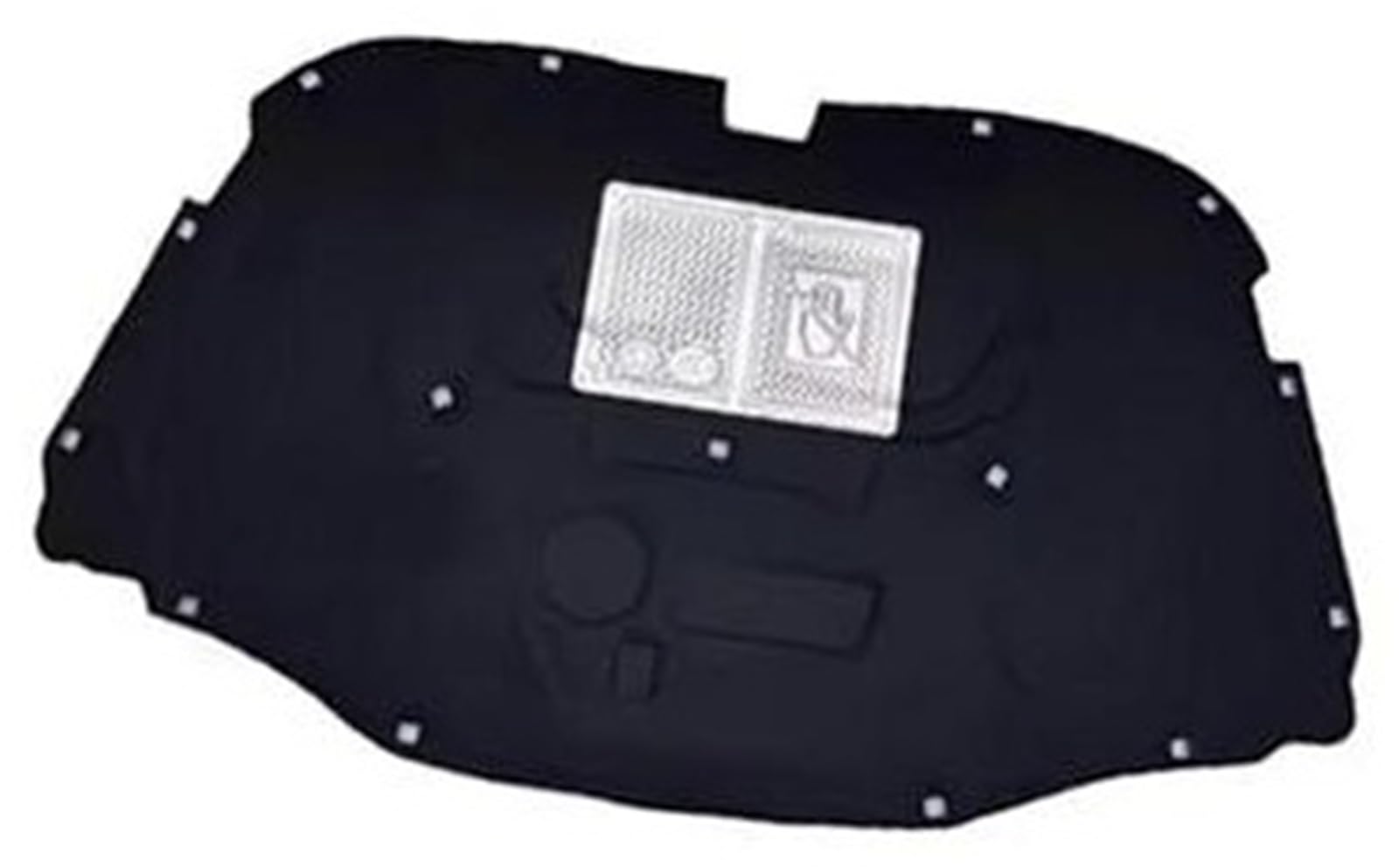 Pizgear for VW, for Touareg, 7L 2002-2010 Motorhauben-Isolierpolster Schalldichte Wärme-Baumwollpolster-Innenabdeckung Wärmedämmmatte(Black Style 2) von Pizgear