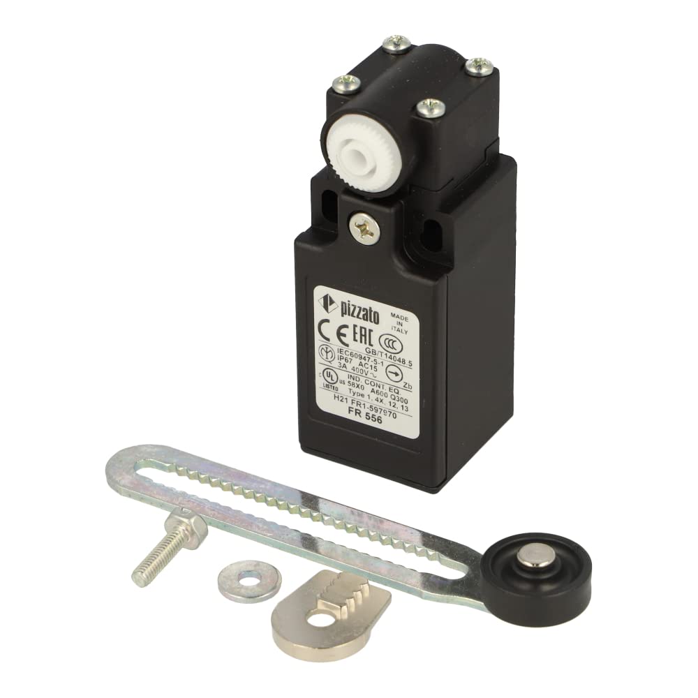 FR 556 | FR556 | PIZZATO MINIATURE LIMIT SWITCH WITH SERRATED ADJUSTABLE ROLLER LEVER AND 1 NO + 1 NC CONTACT von Pizzato