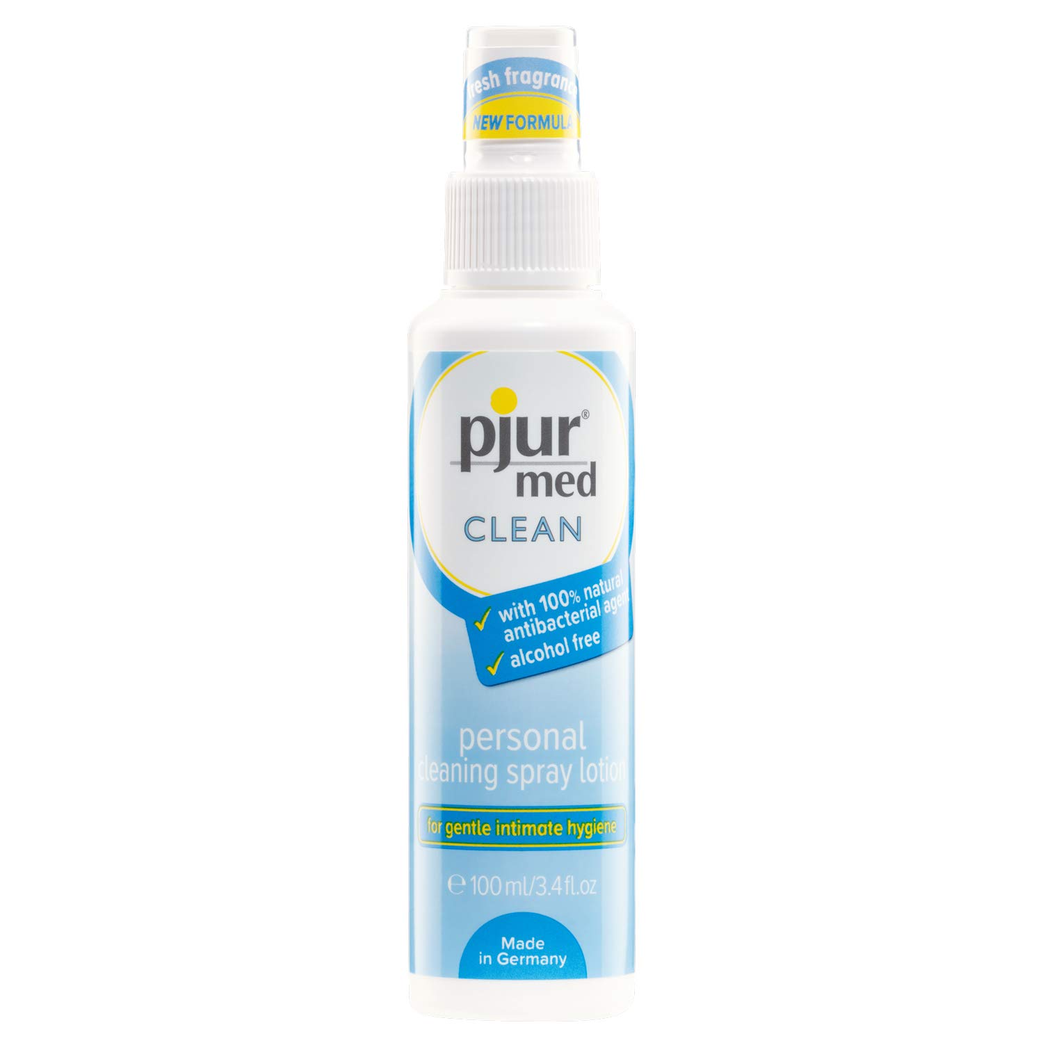 pjur med CLEAN spray - Hygienespray mit antibakteriellem Wirkstoff - zur schonenden Reinigung der Haut & Intimbereich (100ml) von pjur