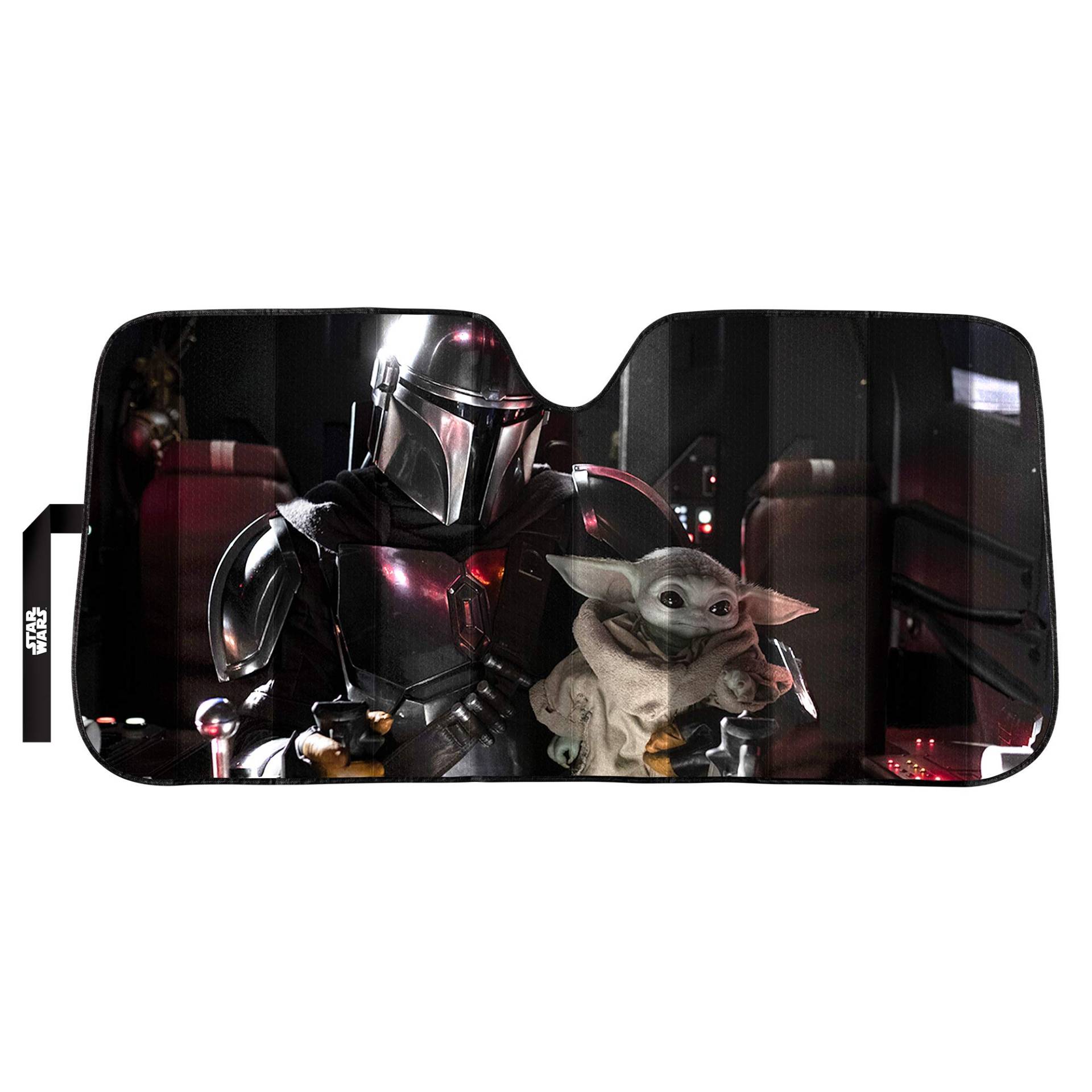 Plasticolor 003952R01Star Wars Mandalorian The Child Akkordeon Sonnenschutz für Auto, LKW oder SUV von Plasticolor