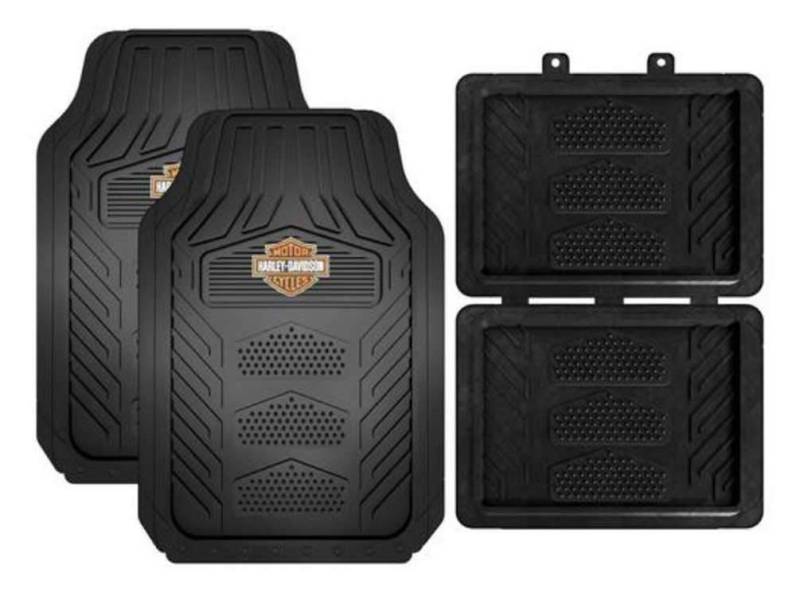 PLASTICOLOR Harley Weatherpro 4-teiliges Fußmatten-Set, Fußmatten (001671R01) von HARLEY-DAVIDSON