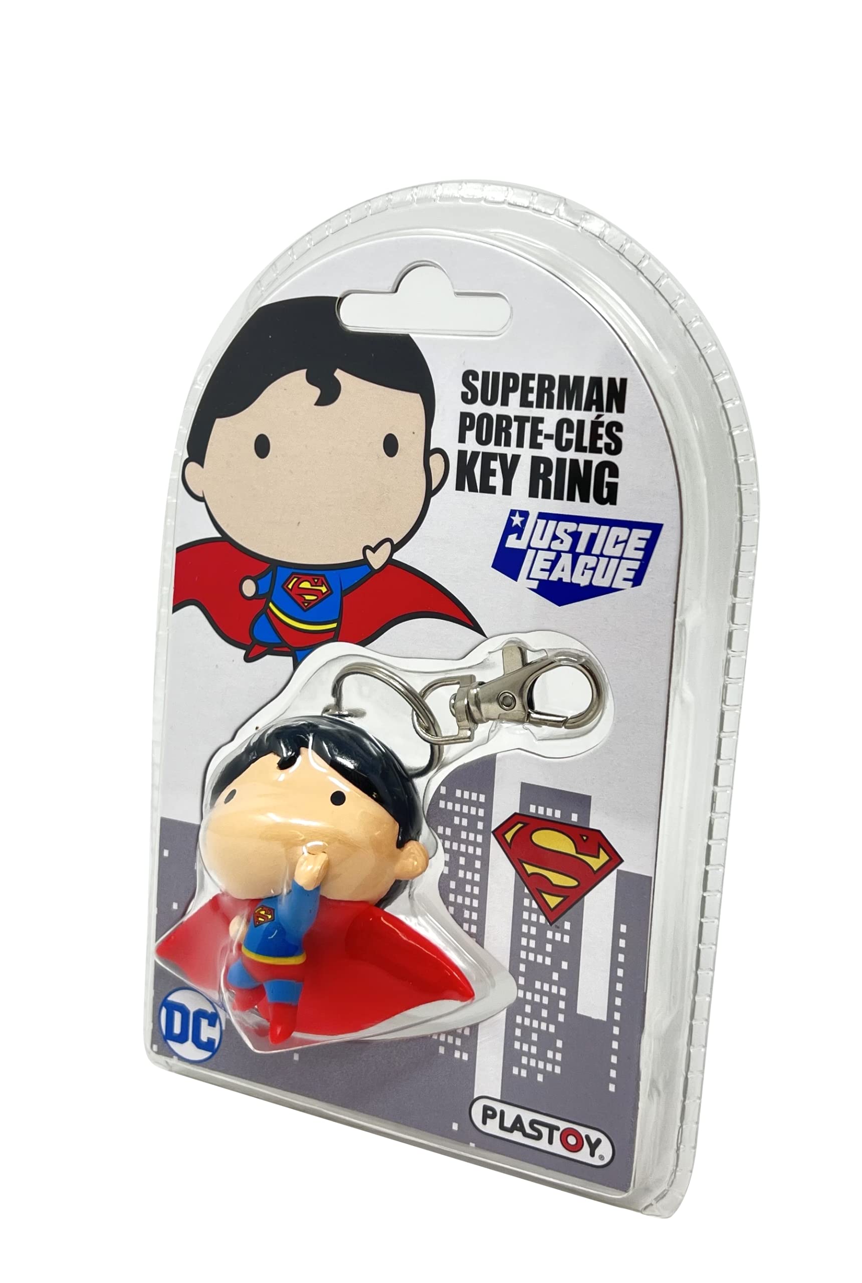 Plastoy Chibi Superman Schlüsselanhänger, Blisterpackung von Plastoy