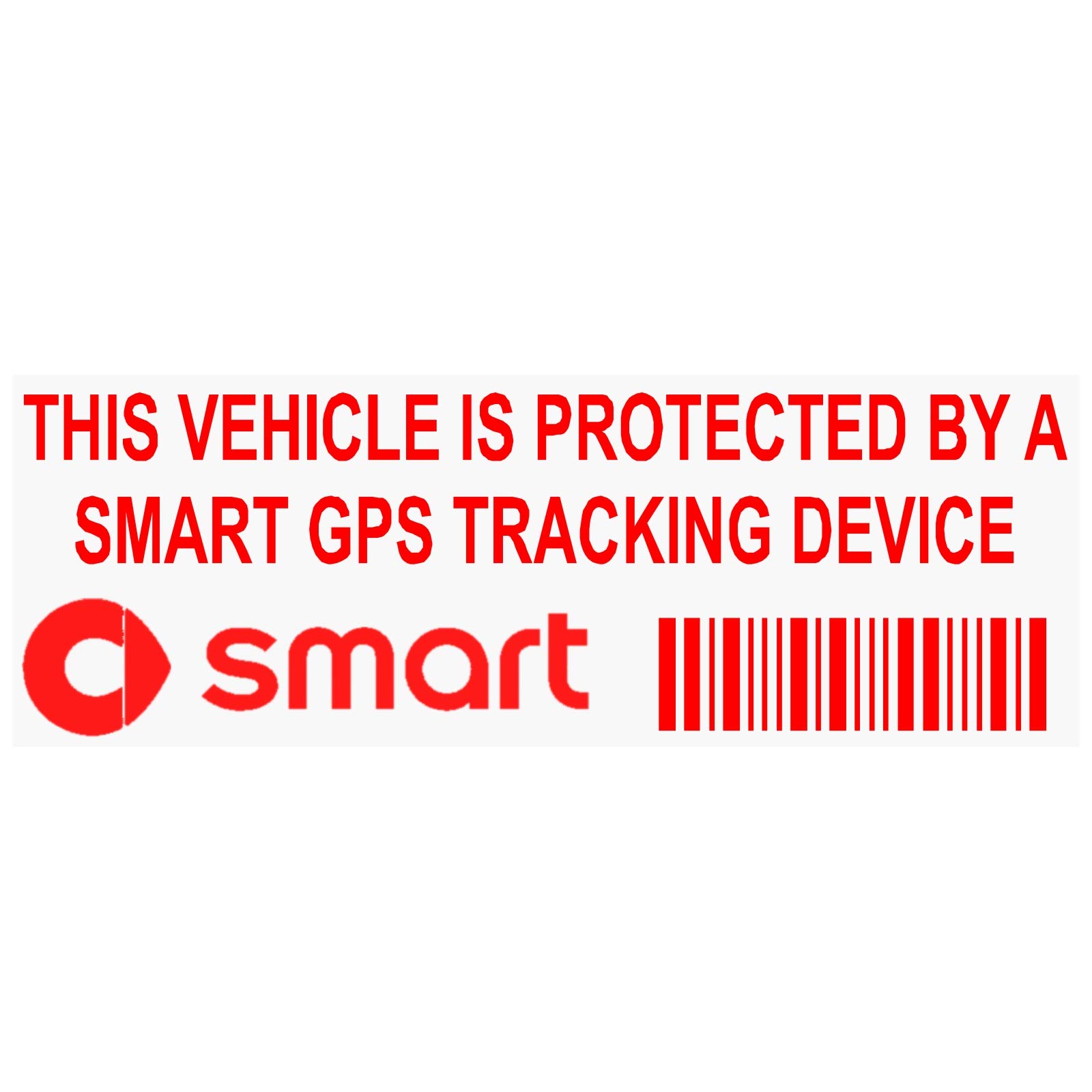 Platinum Place 5 x PPSMARTGPSRED Fensteraufkleber mit Aufschrift "GPS Red on Clear Tracking Device Security", 87 x 30 mm, Auto-Alarm-Tracker. von Platinum Place