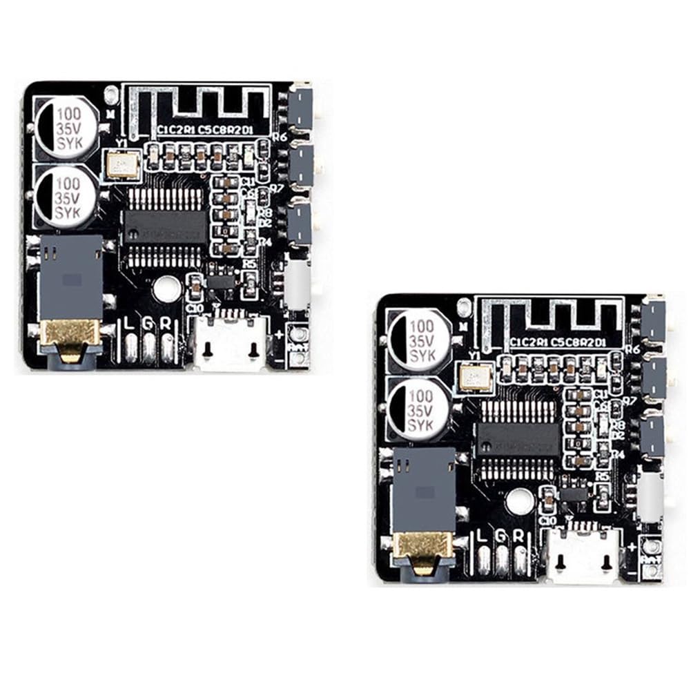 Plookyoe 2 StüCk Hochwertiges VHM-314 V.20 MP3 Bluetooth Audio-Empfangs- und Decodierungsboard 5.0 Verlustfreies Auto-Audio-VerstäRkermodul von Plookyoe