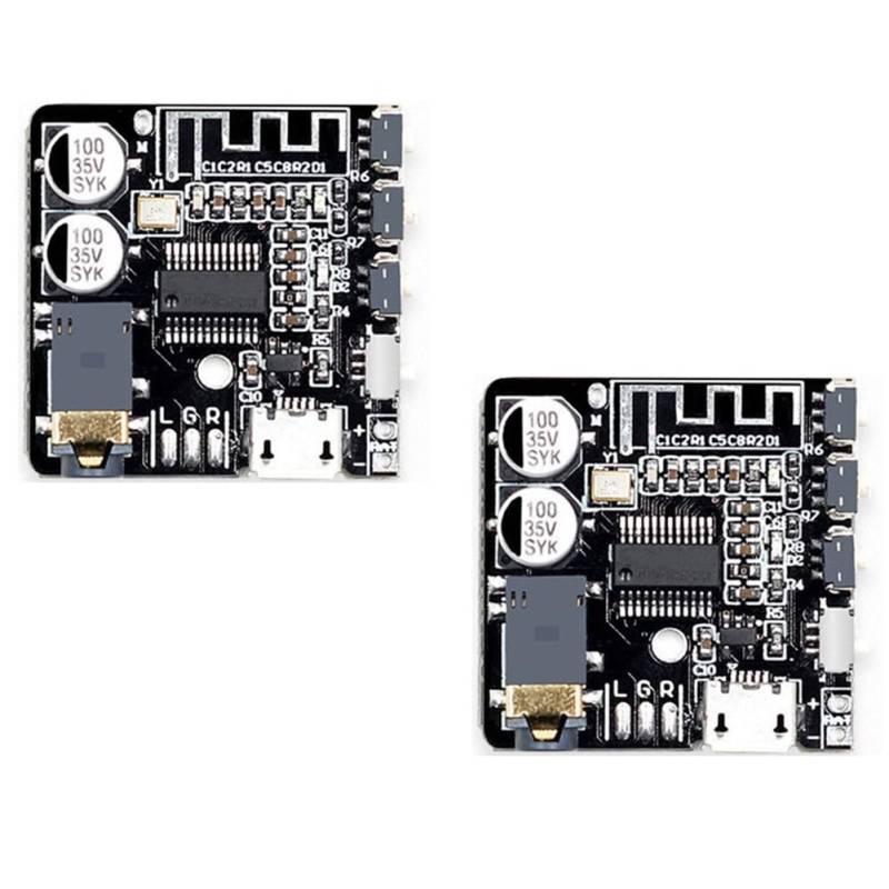 Plookyoe 2 StüCk Hochwertiges VHM-314 V.20 MP3 Bluetooth Audio-Empfangs- und Decodierungsboard 5.0 Verlustfreies Auto-Audio-VerstäRkermodul von Plookyoe