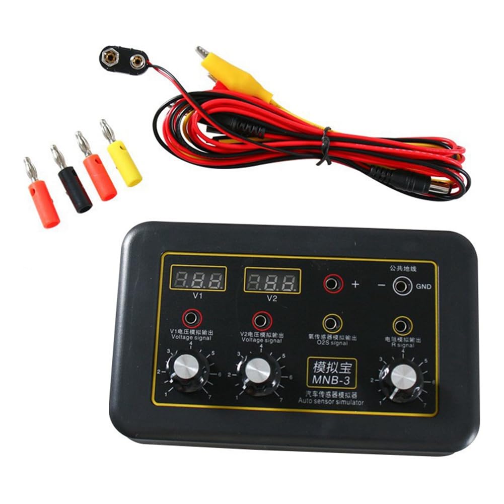 Plookyoe -3 Auto-Sensor-Simulator, Fahrzeug-Automobil-Signalgenerator, Voltmeter, Auto-Sauerstoff-ÖLdrucksensor-Simulator von Plookyoe