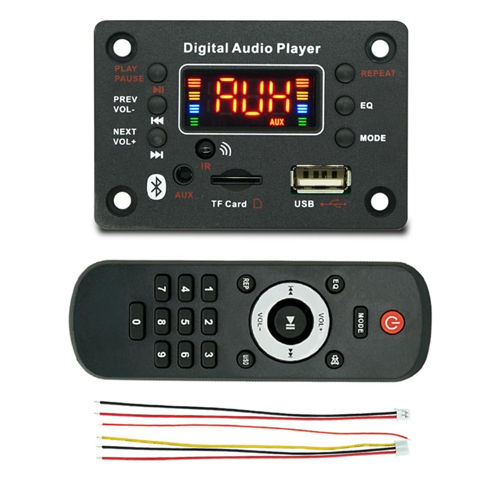 Plookyoe Bluetooth-Modul, Auto-Audio, Bluetooth, MP3-Decoder, MP3-Decoder, Leistungsverstärkerplatine, Externes Mikrofon, Funktion B von Plookyoe