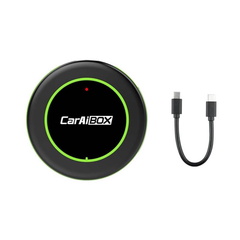 Plookyoe CarAiBOX CarPlay-Adapter Verkabelt mit Kabelloser Carplay-Bildschirmprojektionsbox Car Smart AI Box Plug-and-Play von Plookyoe