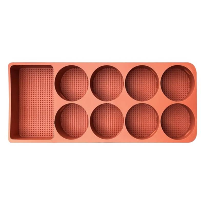 Plookyoe FüR Leading IDEAL L9 KüHlschrank-Aufbewahrungsbox, Silikonmatte, KüHlschrank, Feste rutschfeste GeträNkehalterablage, Orange von Plookyoe