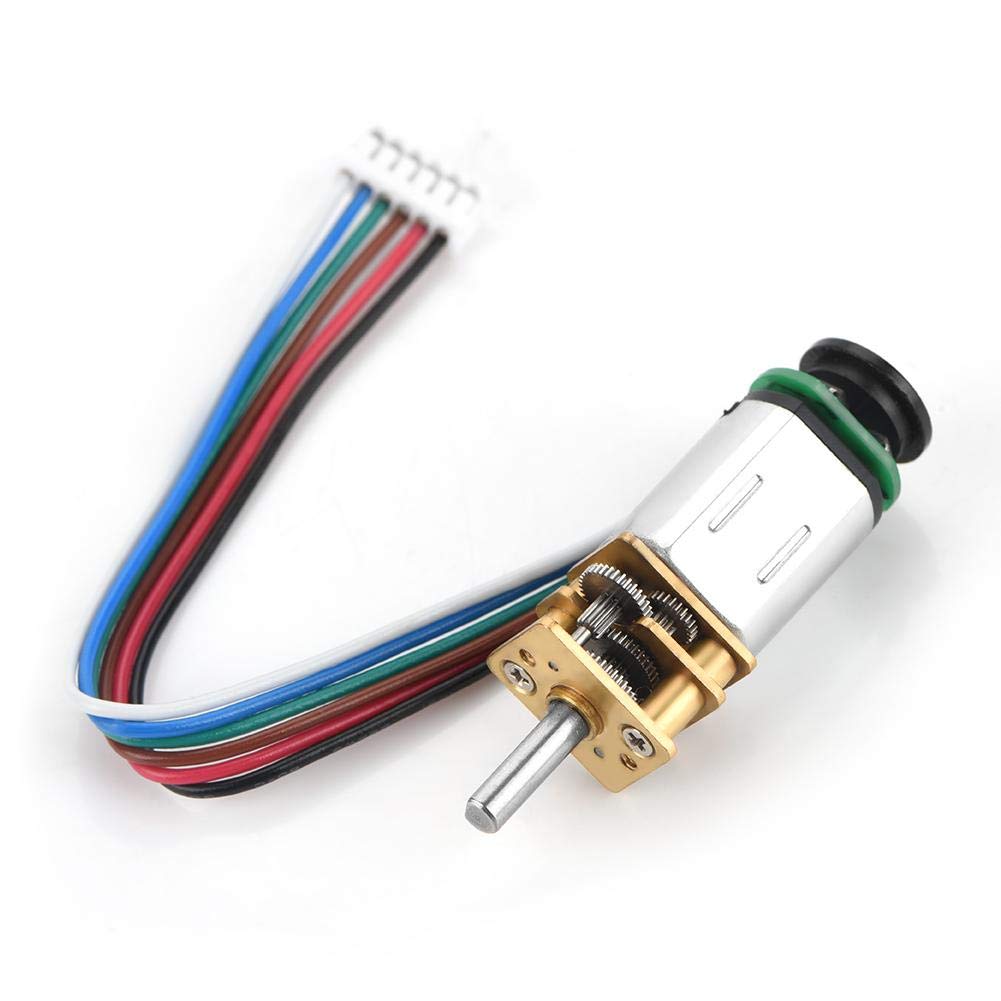 DC6V-Getriebemotor mit Encoder und Kabel, Getriebemotor mit Encoder, Getriebemotor mit Geschwindigkeitsreduzierung, für DIY-Spielzeugautos, kleine Roboter, Tracking-Autos usw.(6V 30RPM) von Plyisty