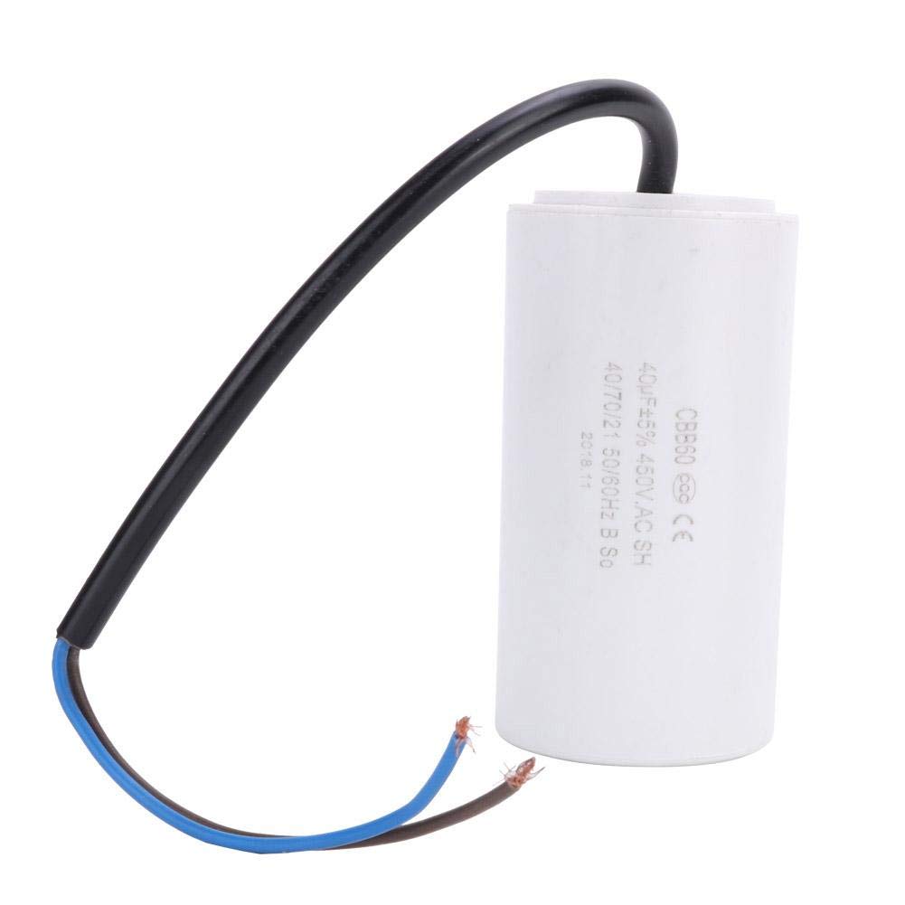 Kondensator,450V 40uf Capacitor CBB60 Umweltfreundlicher Motorlaufkondensator 450V 40uf ESR 0.2 Laufkondensator Capacitor von Plyisty