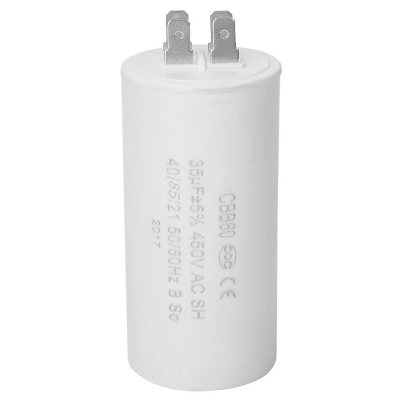 Kondensator,Capacitor CBB60 Umweltfreundlicher 4 poliger Motorbetriebsstartkondensator 450V 35uf ESR 0.2 Laufkondensator Capacitor von Plyisty