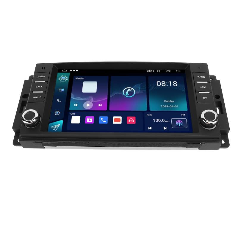 Plyisty 7 Zoll Kabelloses Autoradio, Tragbares Touchscreen-Autoradio mit Bluetooth, UKW-AM-Radio, GPS-Navigation, WLAN, AHD-Rückfahrkamera, für Android 13 von Plyisty