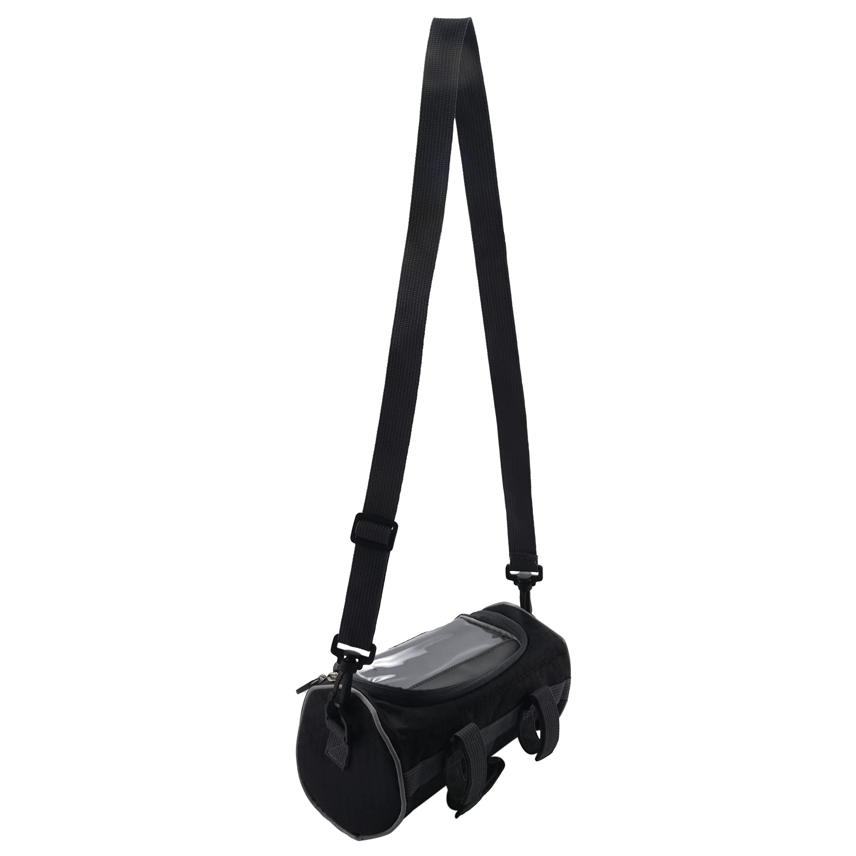 Pmandgk Außen Fahrrad Lenker Tasche Mountainbike Press Bildschirm Kopf Tasche Außen 5L Multi Funktionale Tragbare wasserdichte Tasche Renn Rad Vorder Rad Lenker Tasche (Schwarz) von Pmandgk