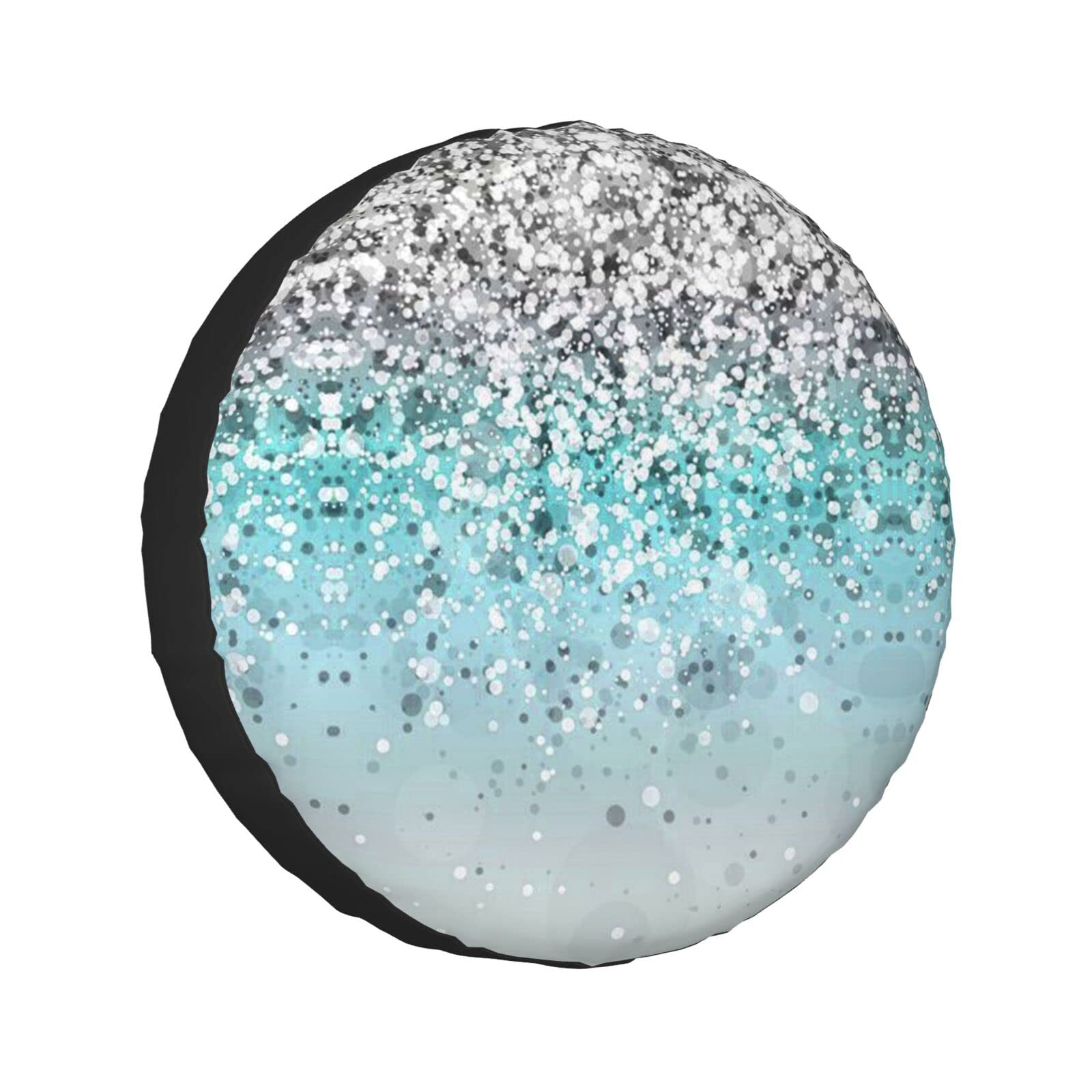 Ersatzreifenabdeckungen mit glitzerndem blauem Hintergrund, wasserdicht, für Anhänger, LKW, Wohnmobil, SUV, universal, alle Fahrzeuge, 40,6 cm (16 Zoll) von Pmnnerefaq