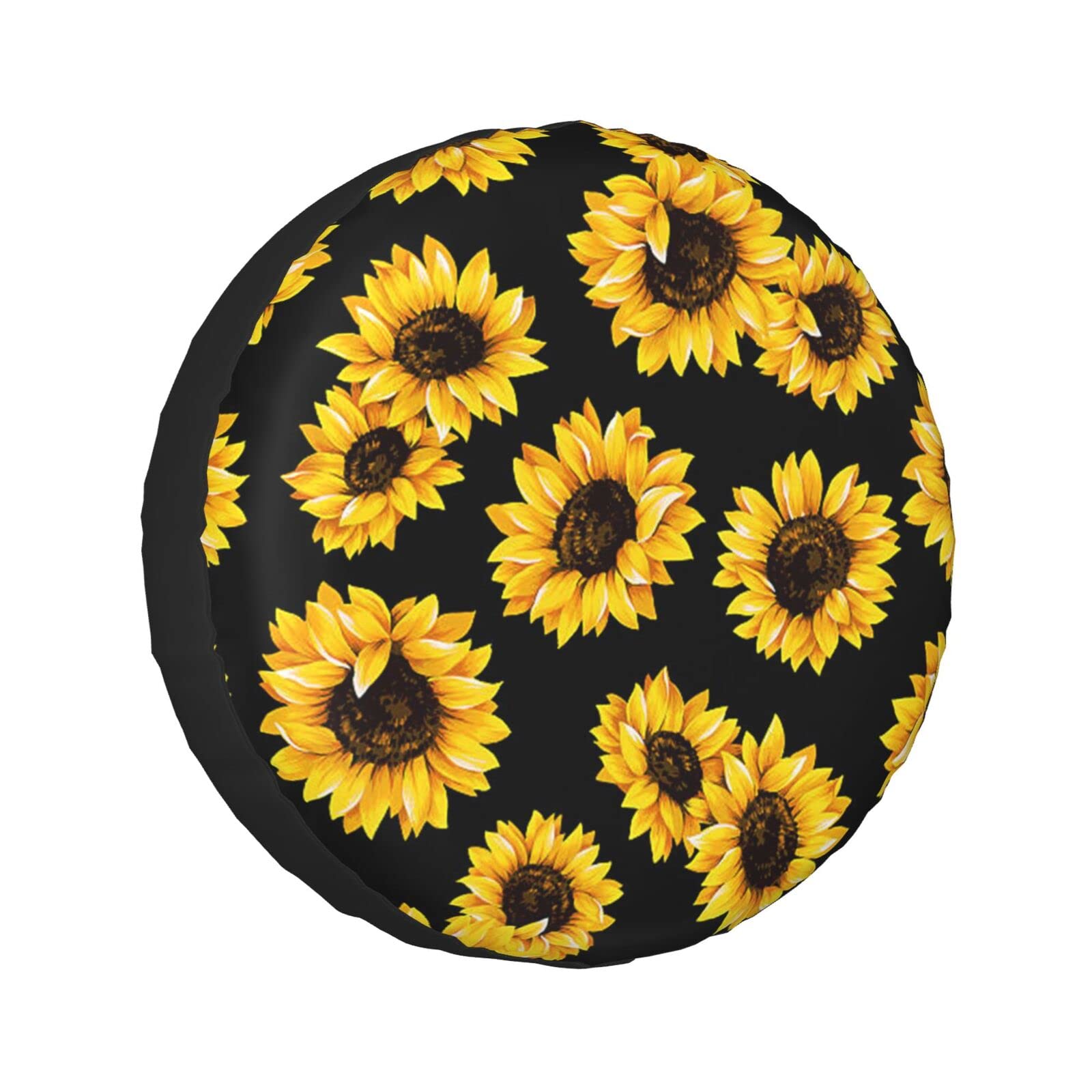 Spring Sunflowers Flowers Reserveradabdeckungen, wasserdicht, Ersatzradabdeckung für Anhänger, LKW, Wohnmobil, SUV, universal, alle Fahrzeuge, 38,1 cm (15 Zoll) von Pmnnerefaq