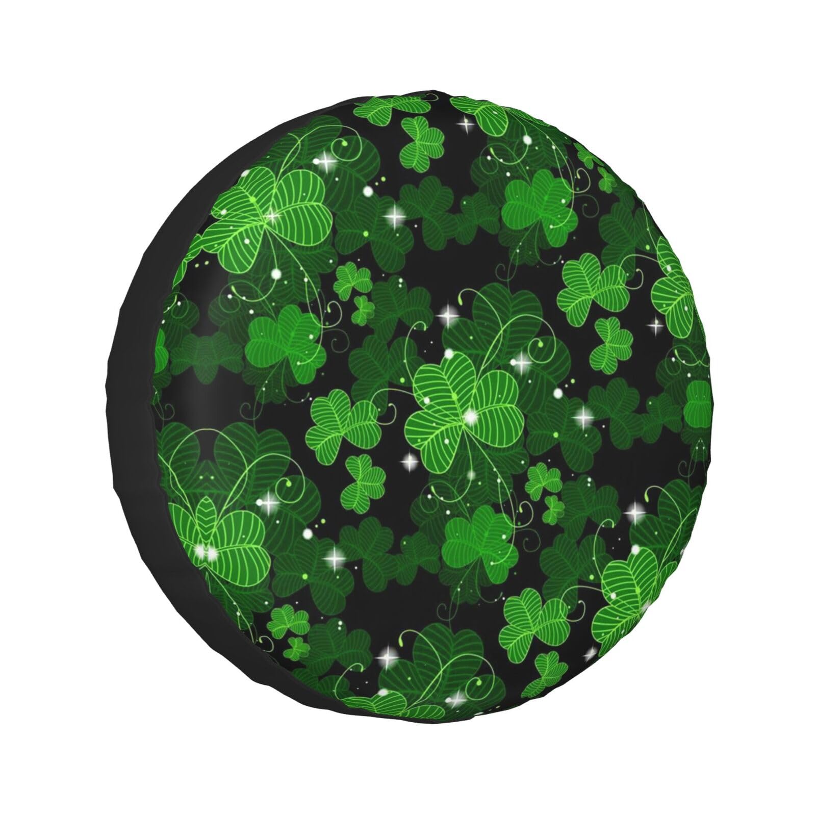 St. Patricks Day Leaves Ersatzreifenabdeckungen, wasserdicht, Ersatzradabdeckung für Anhänger, LKW, Wohnmobil, SUV, universal, alle Fahrzeuge, 40,6 cm (16 Zoll) von Pmnnerefaq