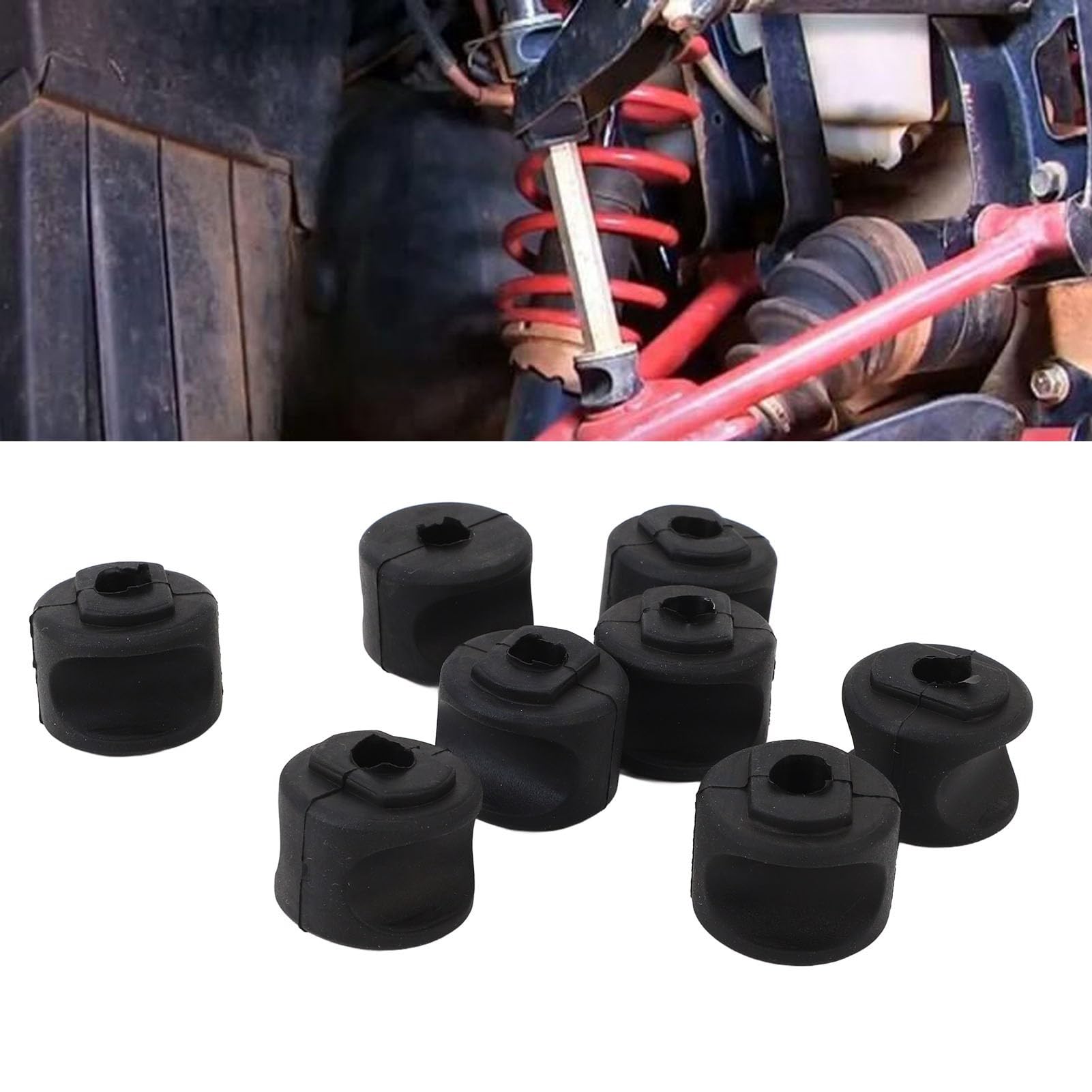 8PCS Hintere Stabilisator Unterstützung 54598 Buchse Gute Puffer Schutz Reduzieren Lärm Ersatz für Polaris Sportsman 500 von Pnuaticm