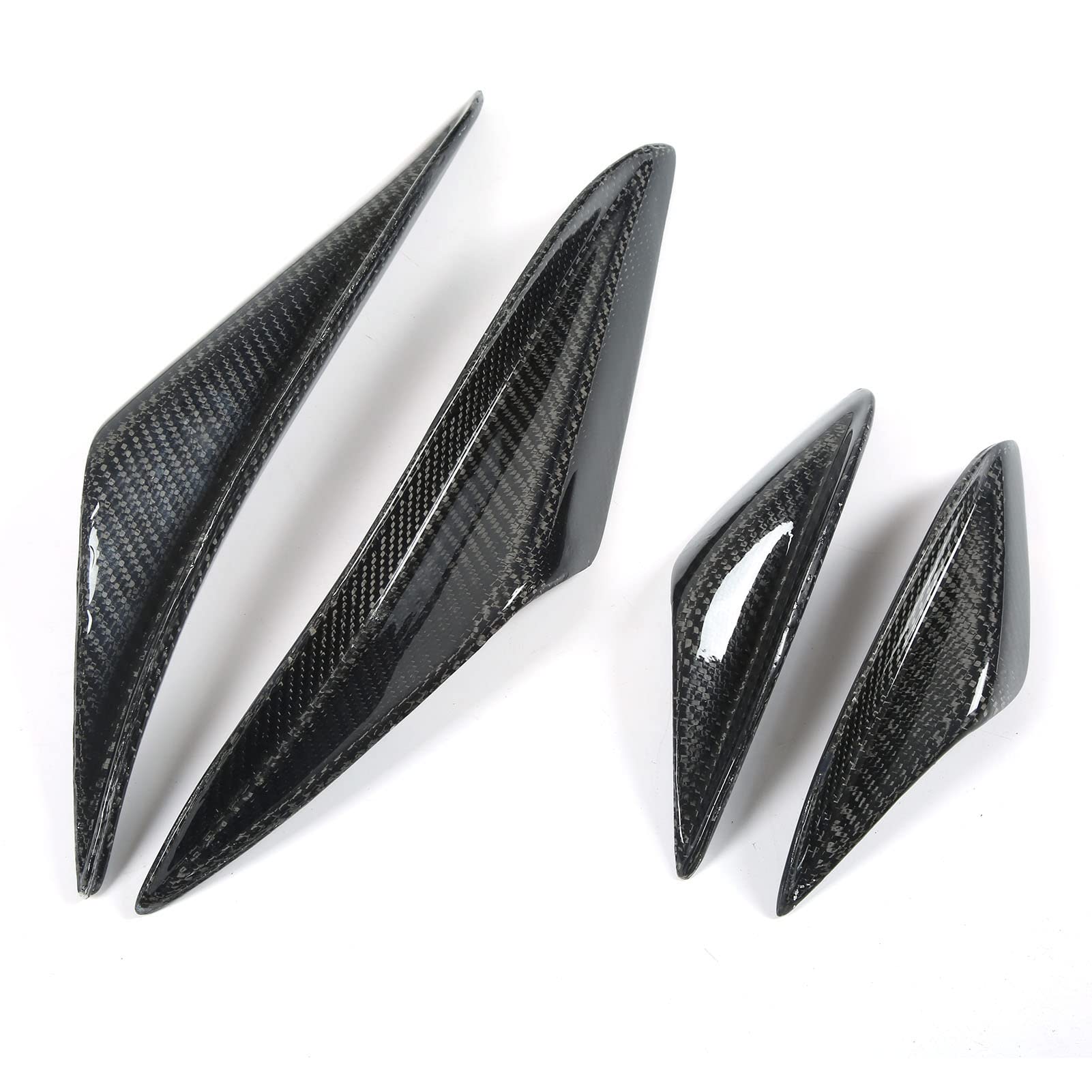 Auto-Spoiler-Canards-Kit, Anti-Kollisions-Kohlefaser-Frontstoßstangen-Splitterflossen, Spoiler-Canards-Antikollisionsstreifen für 3er-Limousine E90 2005 bis 2012 von Pnuaticm