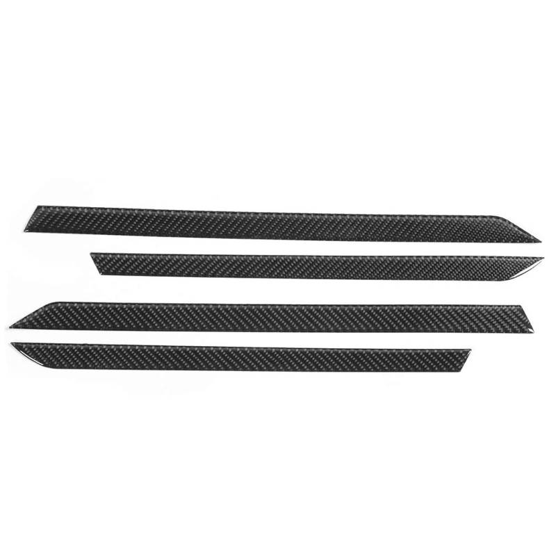 Pnuaticm 4PCS Innentür Panel Streifen Abdeckung Automobil Tür Molding Dekoration Trim Carbon Faser Stil Korn Innere Aufkleber Zubehör von Pnuaticm