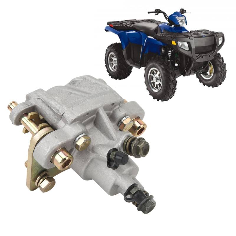 Pnuaticm Hinterer Bremssattel aus Metalllegierung mit Pad-Ersatz für Polaris Sportsman 400 450 500 600 700 800 von Pnuaticm