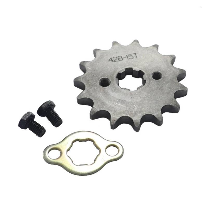 Motorrad Ritzel 15T Zahn 428 ID 17mm /20mm Motorritzel Vorne Für Motorrad Dirt Bike ATV Quad Buggy Kettenräder von PochY