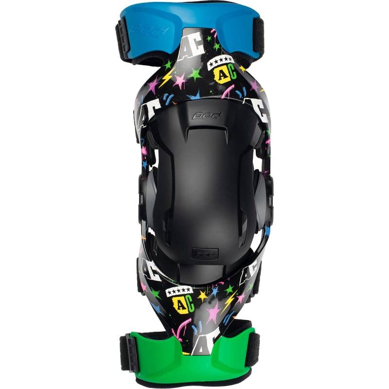 Pod Active K4 2.0 Knee Brace (Pr) Le Adam Cianciarulo Black/Green/Blue Xl/Xxl von Pod