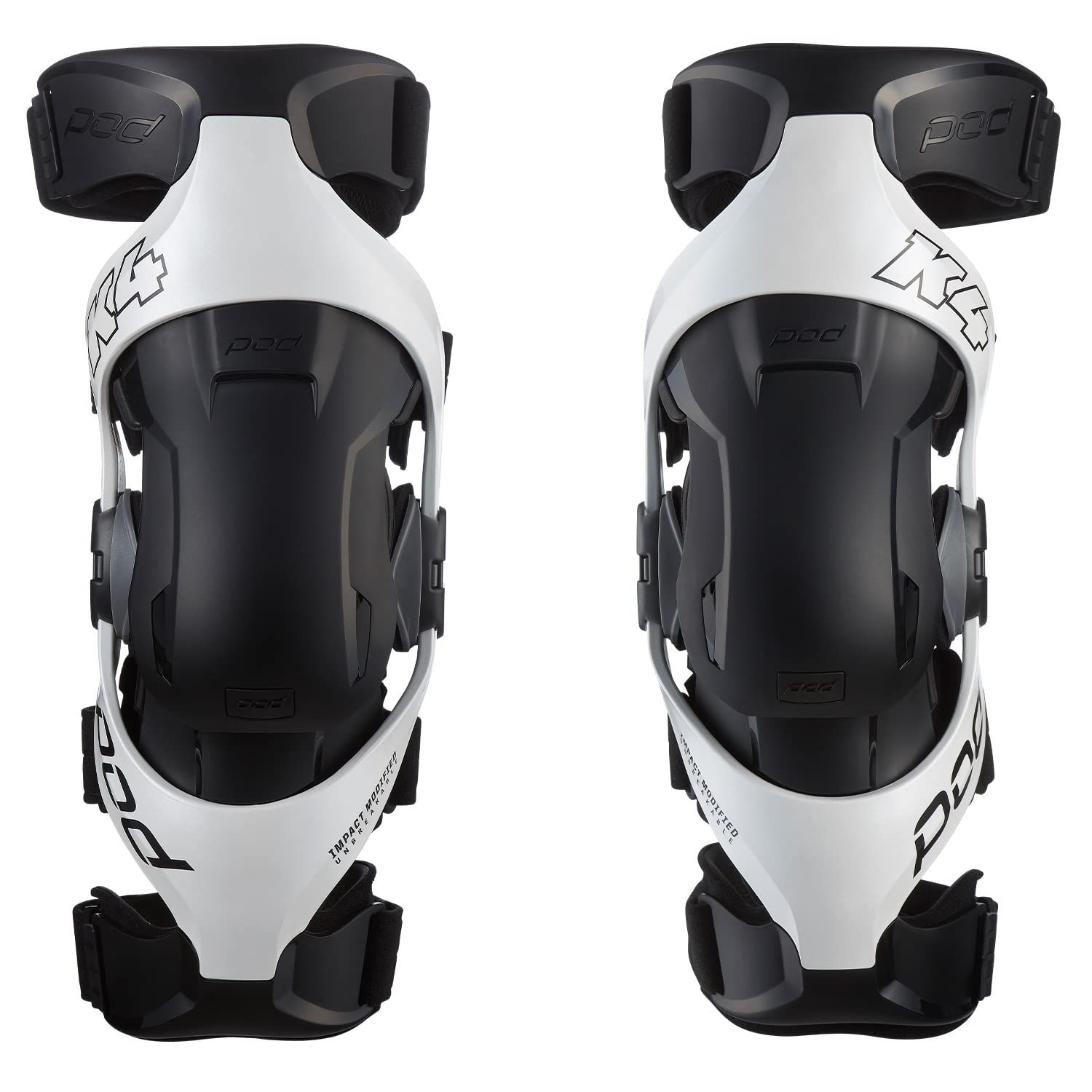 K4 2.0 Knee Brace (Pr) White/Black M/L von Pod