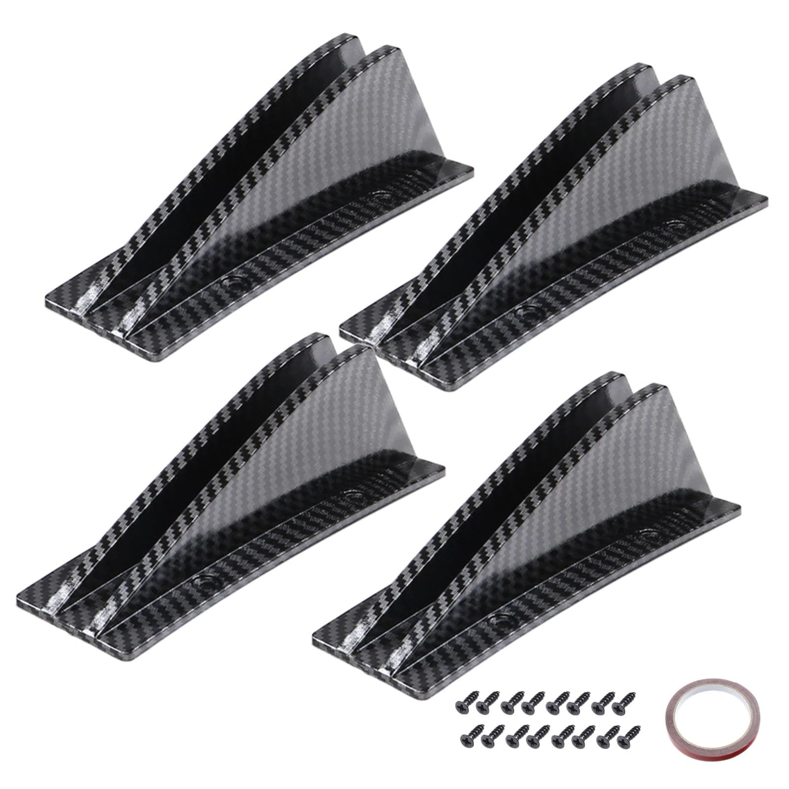 4 Auto Heckdiffusoren | Heckstoßstange Diffusor | Auto untere Stoßstange Lippe Diffusor | Auto Heckstoßstange Lippe Diffusor | Anti-Crash Zubehör Spoiler Flossenschutz | Für Auto Heckdachspoiler von Pokronc