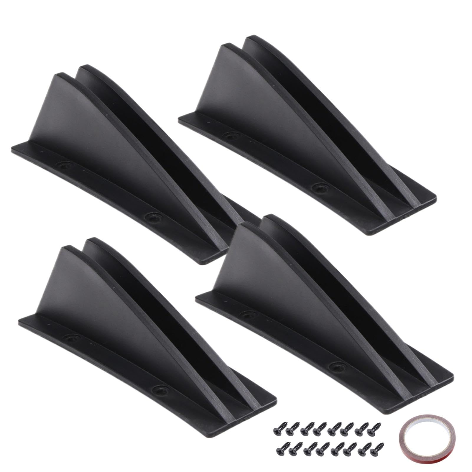 4 Auto Heckdiffusoren | Heckstoßstange Diffusor | Auto untere Stoßstange Lippe Diffusor | Auto Heckstoßstange Lippe Diffusor | Anti-Crash Zubehör Spoiler Flossenschutz | Für Auto Heckdachspoiler von Pokronc