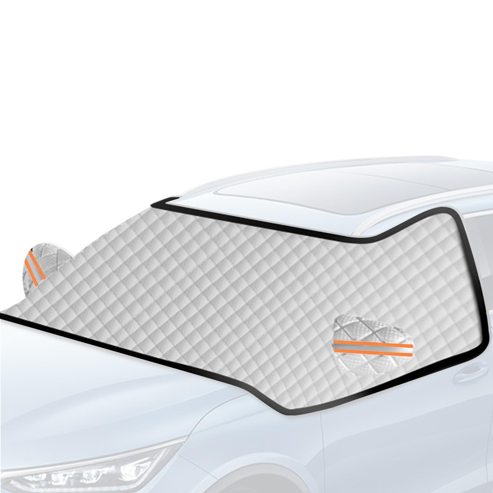 Auto-Windschutzscheibenabdeckung, Windschutzscheibenabdeckung, Frost, Auto-Eisabdeckung, Windschutzscheibenabdeckung, verdickte Aluminiumfolie mit Glasabdeckungen für Sonnenschutz und Schnee von Pokronc