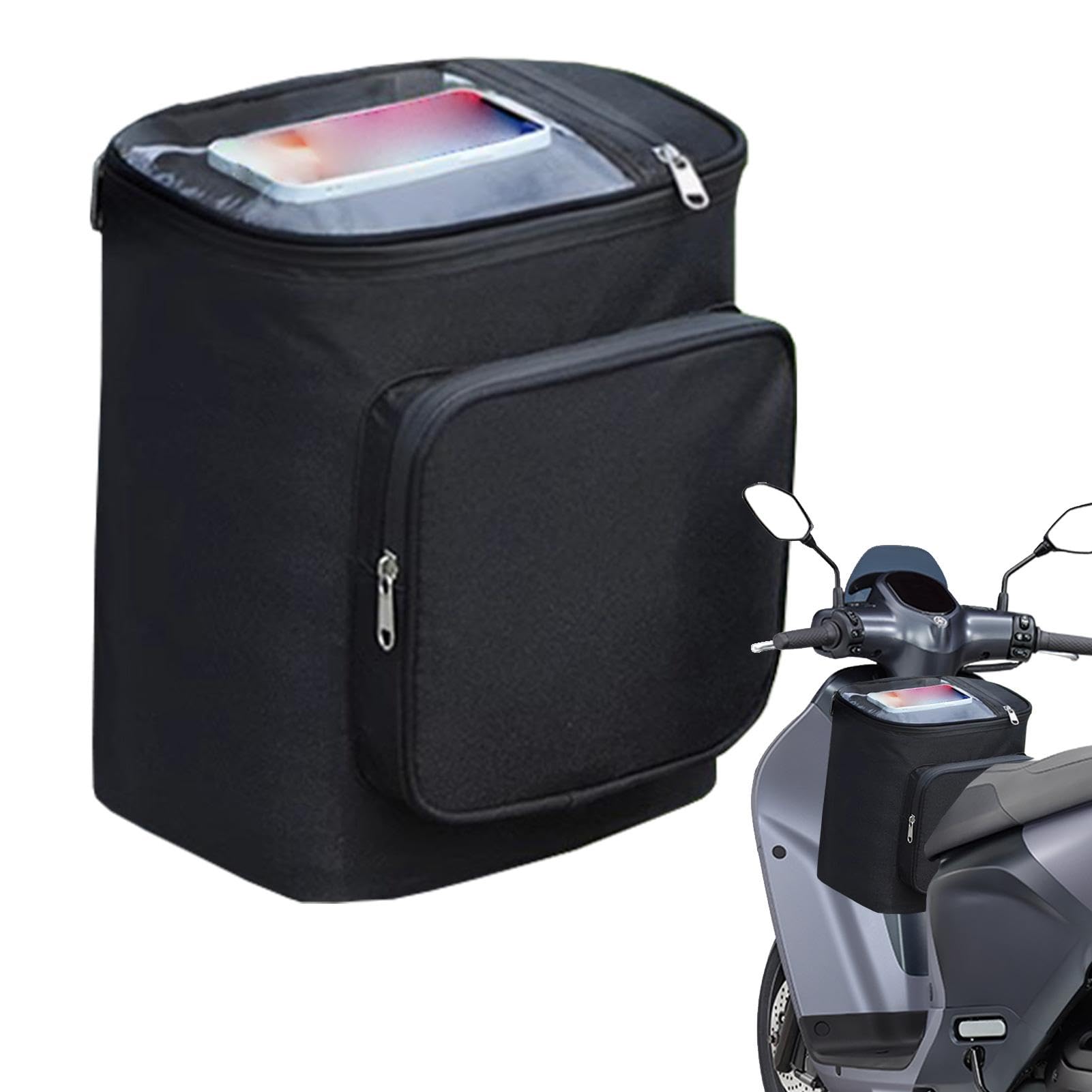 Pokronc Motorradtasche | Motorrad Front Aufbewahrungstasche | Motorrad Tanktasche | Motorrad Satteltasche | Motorrad Lenker Vorne Aufbewahrungstasche | Wasserdichte Vorderrohr Satteltasche für von Pokronc