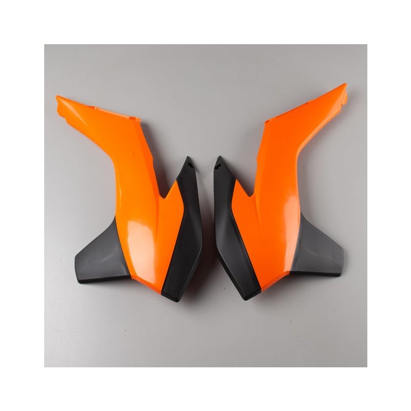 Kühlerspoiler KTM SXF 13-15/ EXC 14- orange/schwarz von Polisport