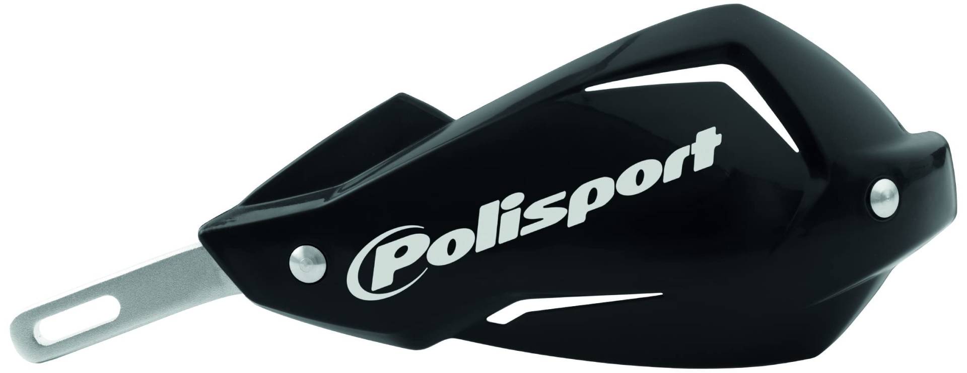 POLISPORT 8306700002 - Handprotektoren TOUQUET 2 Befestigungspunkte mit Kunststoffsteg MX-Style aus Kunststoff inklusive Montagesatz kompatibel mit allen MX/Enduro Modellen in Farbe schwarz von Polisport