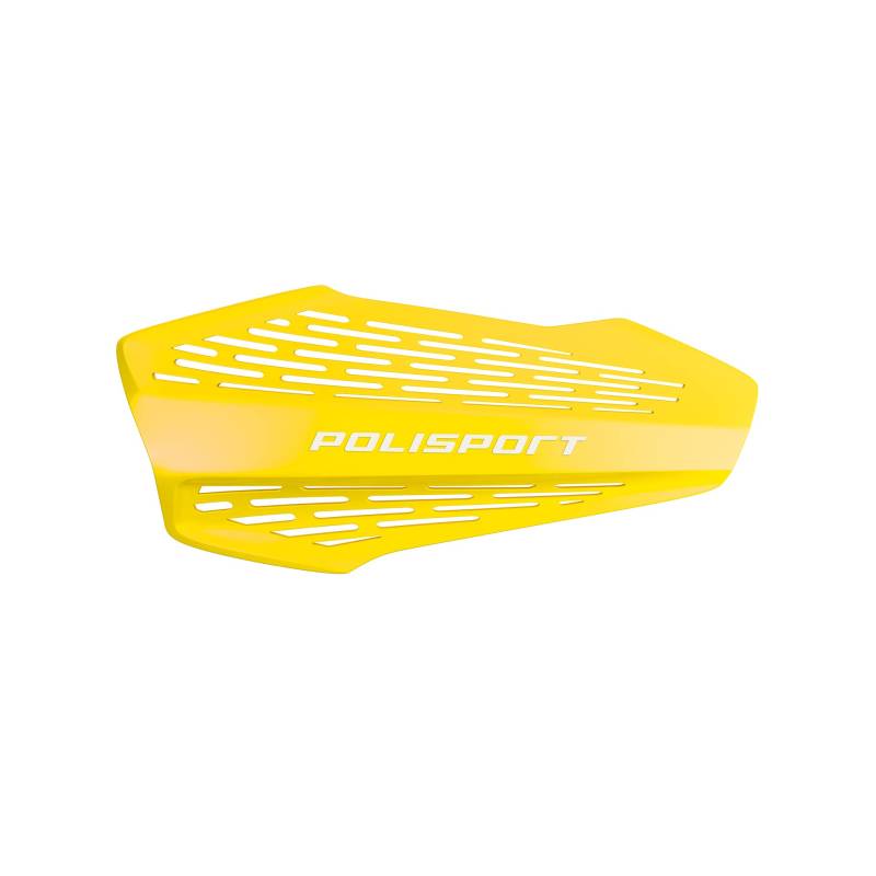 Polisport 8308700004 - Handprotektoren MX Force 1 MX-Style Befestigungspunkt aus Kunststoff inklusive Montagesatz kompatibel mit Allen MX/Enduro Modellen in Farbe Jaune von Polisport