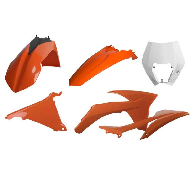 POLISPORT 90855 - Polisport Enduro Plastic Replica Kit für diejenigen, die OEM-Qualität suchen für KTM Motorräder in Farbe OEM von Polisport