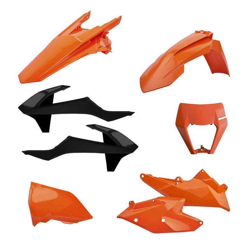 POLISPORT 90881 - Polisport Enduro Plastic Replica Kit für diejenigen, die OEM-Qualität suchen für KTM Motorräder in Farbe OEM von Polisport