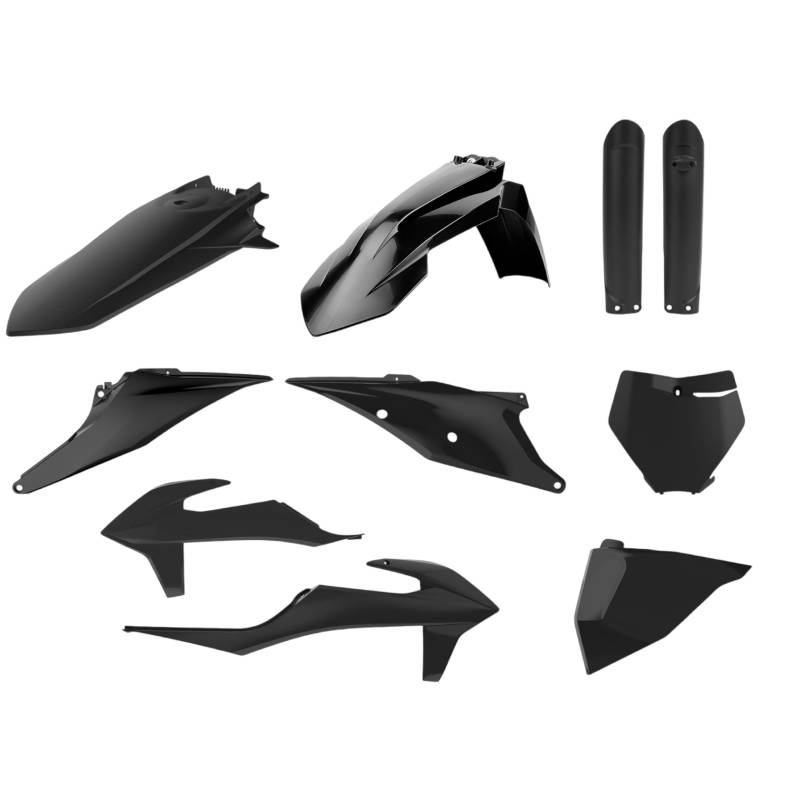 POLISPORT 91014 - Polisport MX Plastic Replica Kit für diejenigen, die OEM-Qualität suchen für KTM Motorräder in Farbe schwarz von Polisport