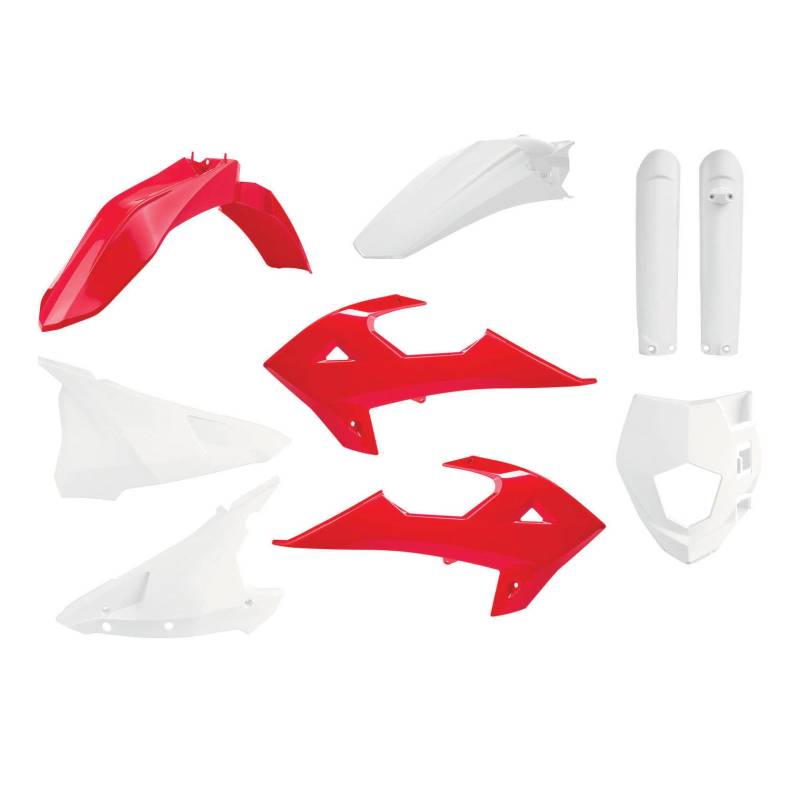 POLISPORT 91030 - Polisport Enduro Plastic Replica Kit für diejenigen, die OEM-Qualität suchen für GAS GAS Motorräder in Farbe rot/weiß von Polisport