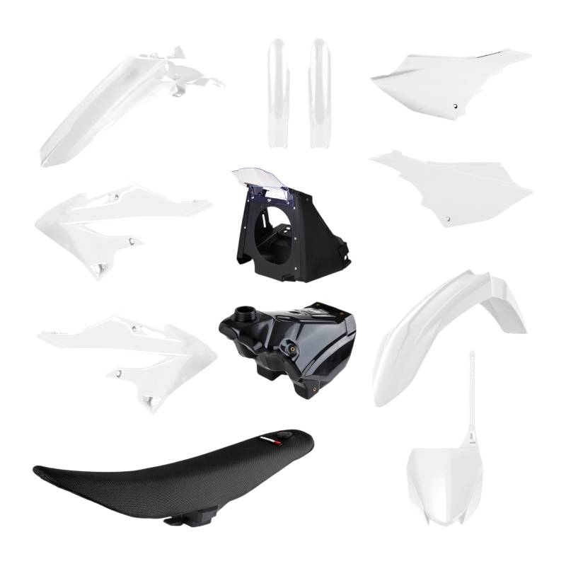 POLISPORT 91572 - Kit Restyling Yamaha YZ 125/250 02-21 Weiß von Polisport